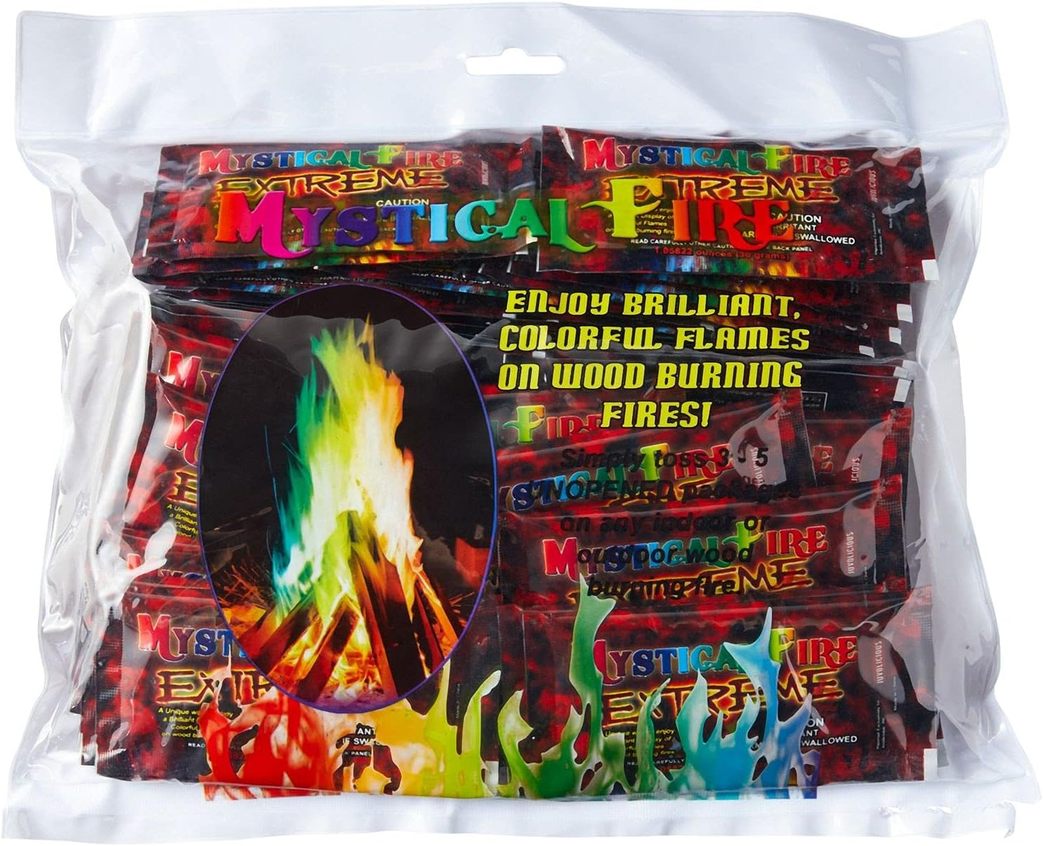 Mystical Fire Extreme Color Changing Flames for Wood Burning Fire Pits, Campfires (50 Packets) image number 2