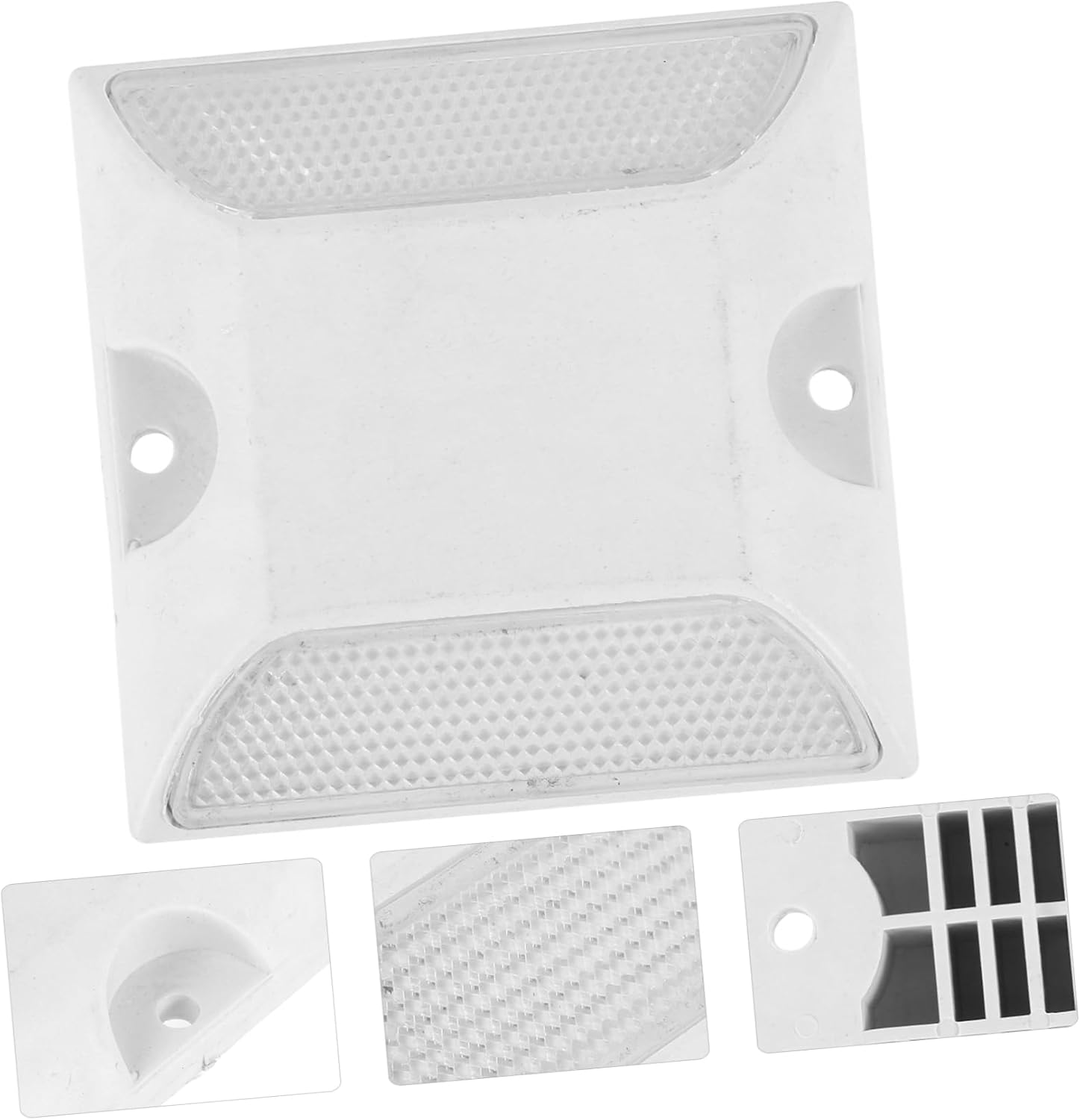 2Pcs Reflective Road Studs Driveway Markers Waterproof Aluminium Reflectors for Night Visibility Emergency Reflectors for Garden and Pavement image number 2