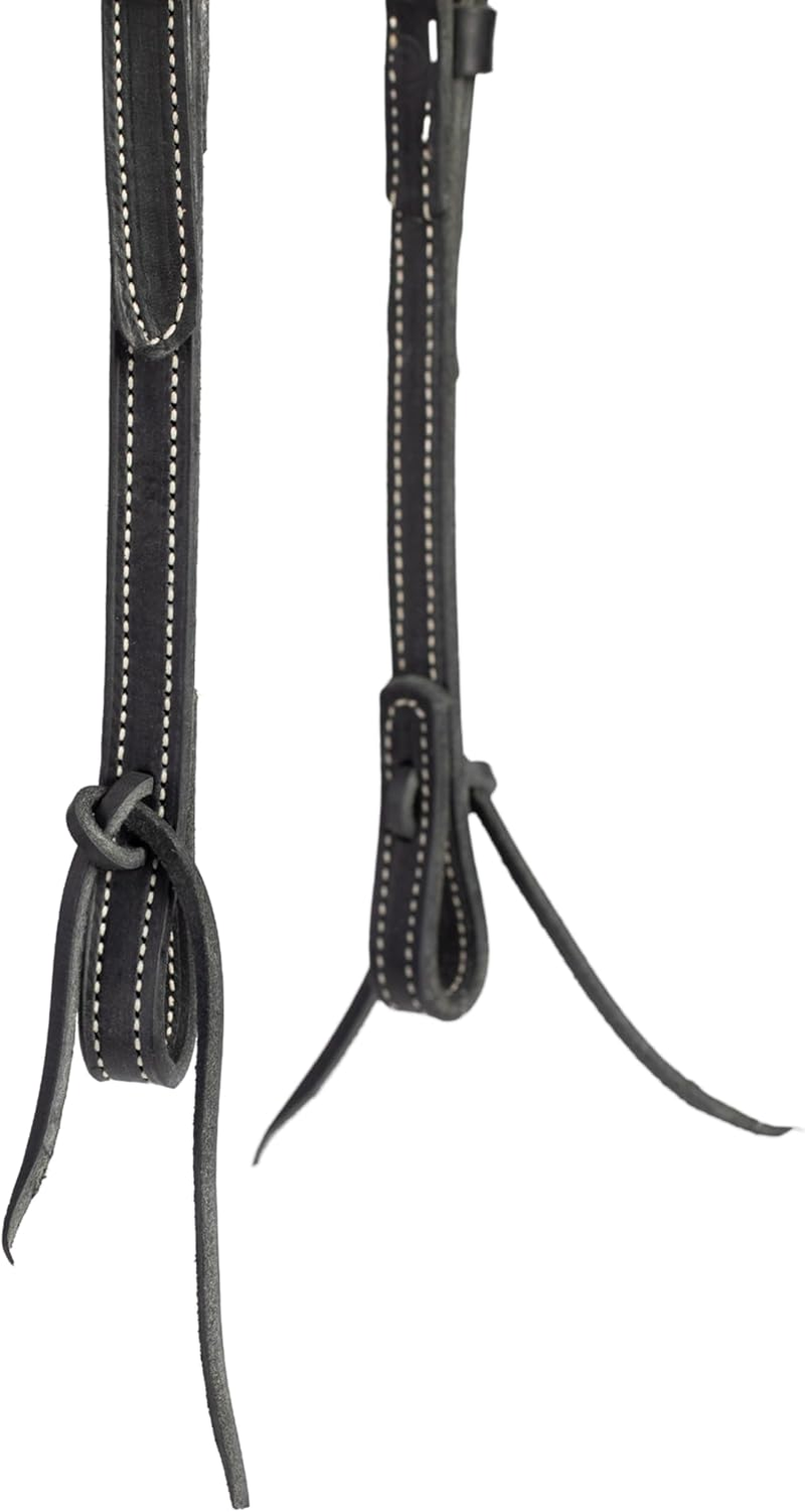 Weaver Leather Black Latigo Leather Headstall image number 1