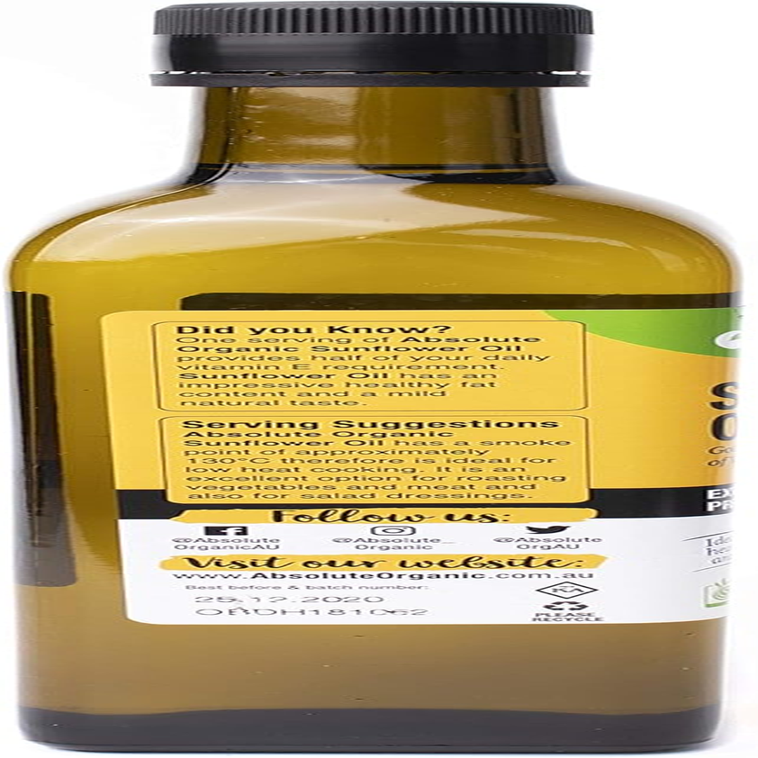 Absolute Organic Sunflower Oil, 500Ml image number 4
