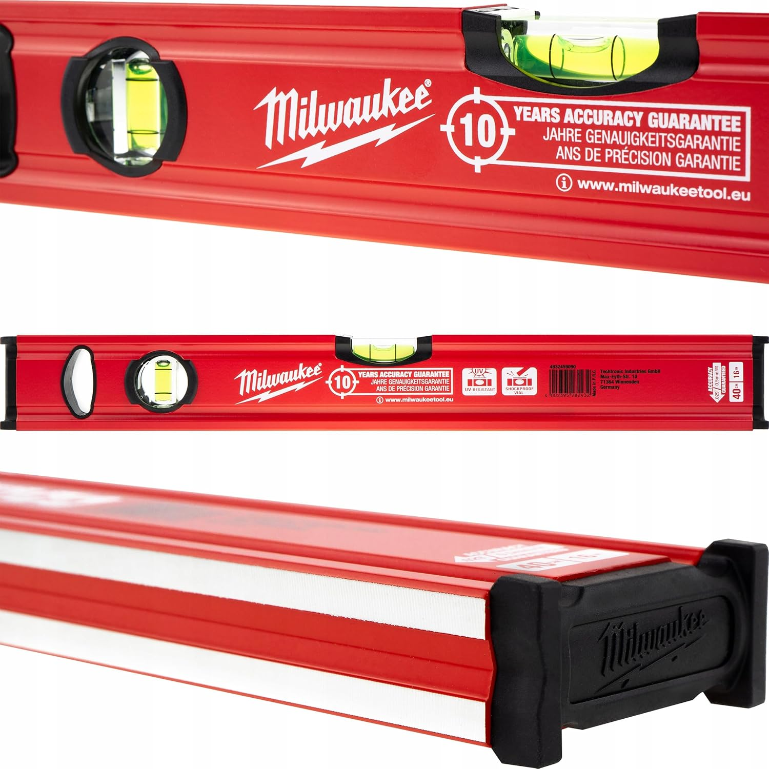 Milwaukee 4932459090 40 Cm/16-Inch Redstick Slim Level - Red/Black image number 2