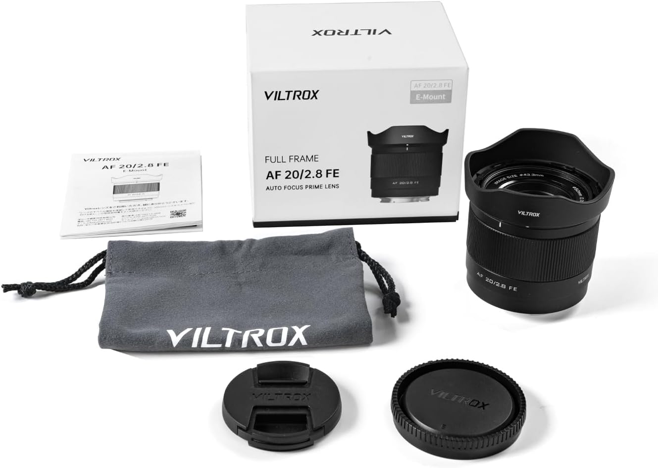 Viltrox 20Mm F2.8 Wide-Angle Auto Focus Lens, Compatible with Full-Frame Sony E-Mount Mirrorless Cameras Alpha A7 A7Ii A7Iii A7R A7Rii A7Riii A7Riv A7S A7Sii A9 A7C