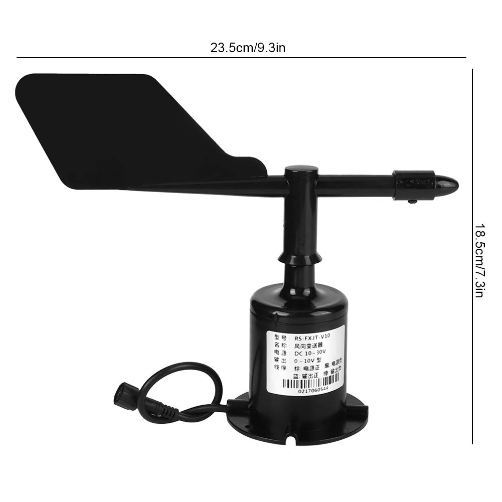 Fdit 0-10V Light-Weight Environmental Output Wind Speed Sensor Wind Direction Measurement with 8 Indication Directions image number 2