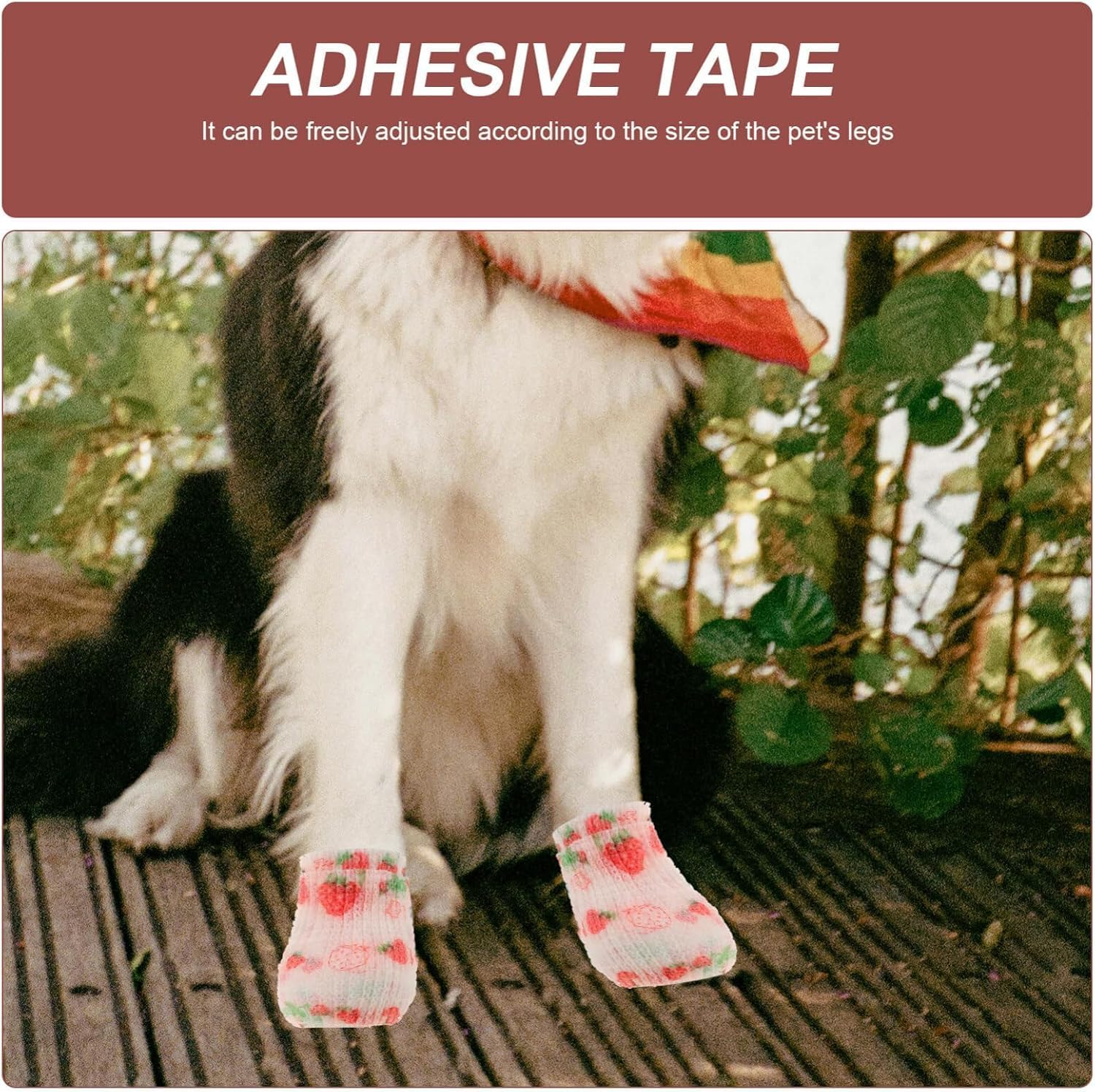 QYINXIU 3 Rolls Bandage Wrap Set, Pet Bandage Vet Tape Wrap, Cute Gauze Rolls Bandage Grip Roll for Dog Cat Pet Horse image number 6