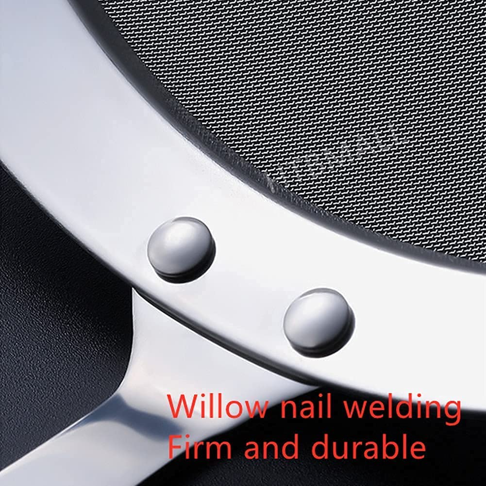 Skimmer Spoon, Stainless Steel Spider Strainer Skimmer Spoon Grease Fine Mesh Strainer Skimmer Spoons for Cooking Frying Skimming Grease, Foam and Gravy image number 3