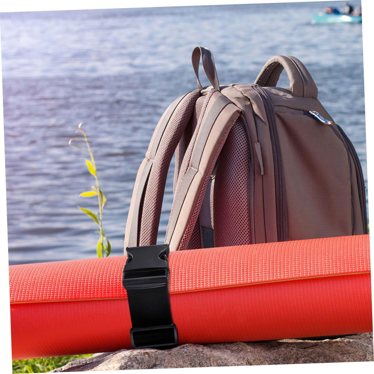 ASAKKURA 4Pcs Adjustable Nylon Buckle Straps Suitcase Fixing Straps Travel Luggage Belts for Backpack Replacement Outdoor Use 3Cm Wide X 100Cm Long