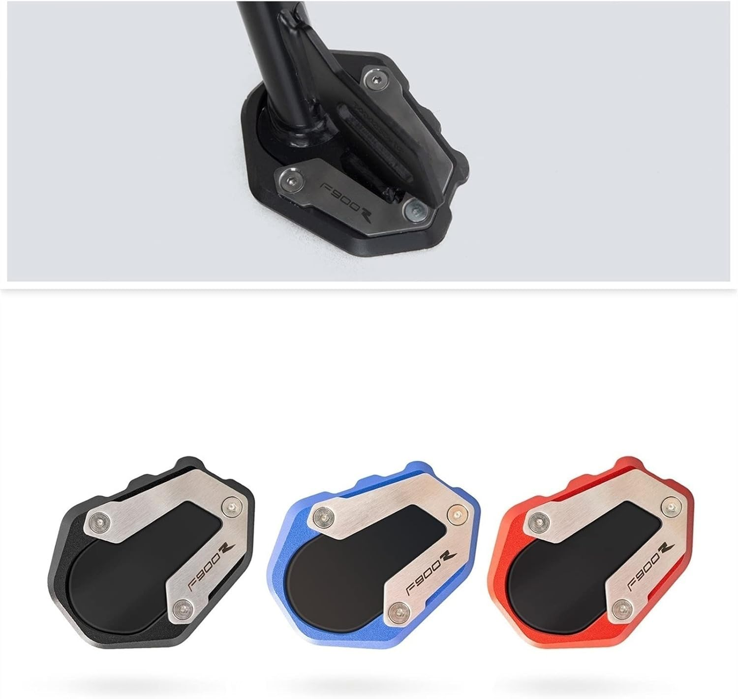 Motorbike Side Kickstand Pad for B&M-W F900R Motorcycle Accessory Motorcycles Side Stand Enlarge Parking Kickstand Enlarge Plate (Color : 3) image number 1