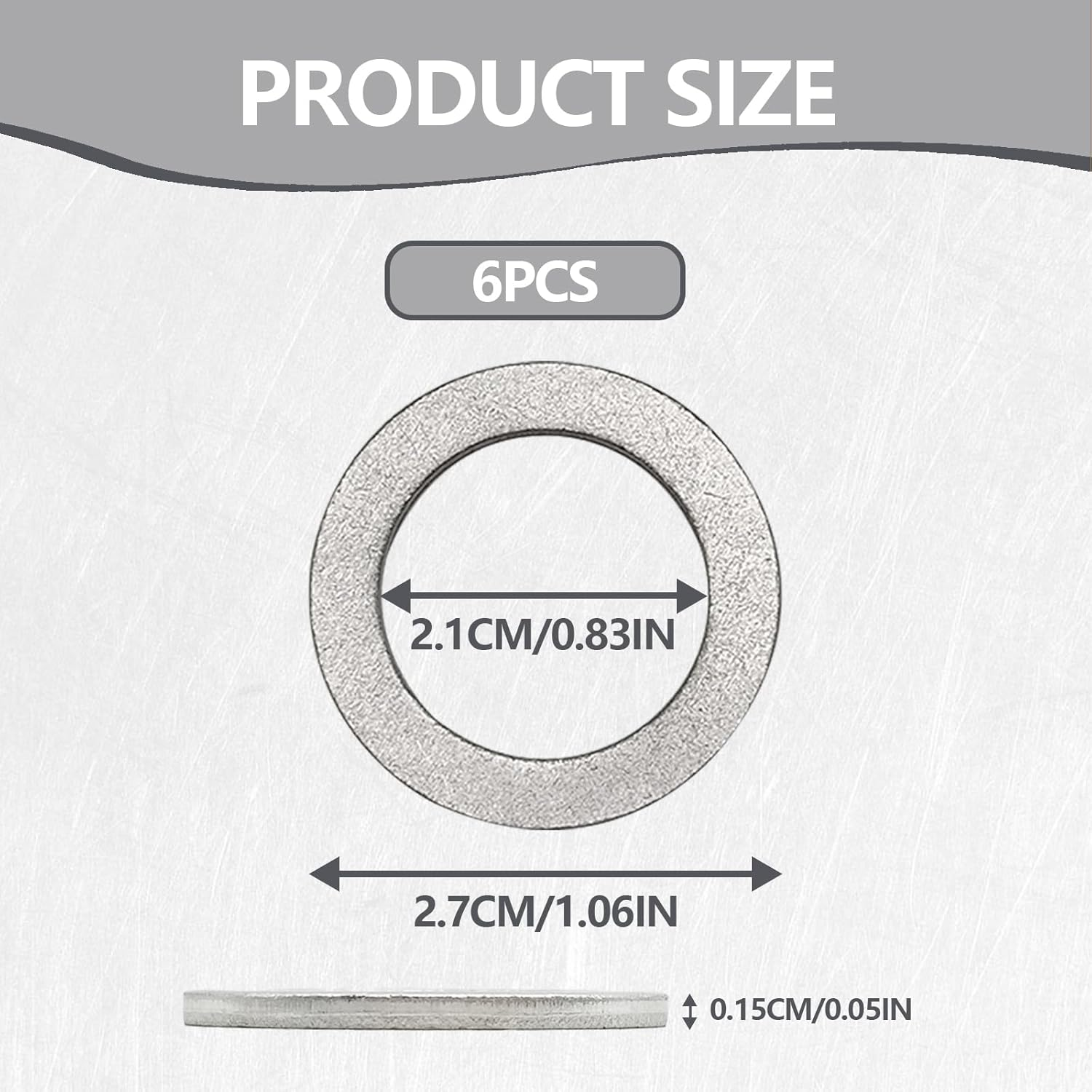 6Pcs Transmission Fluid & 6Pcs Rear Differential Oil Drain Plug Washer Gasket Seal - 20Mm+18Mm Replacement for Honda Acura Civic Accord Odyssey CRV Pilot Fit, OEM PN Part# 94109-2000 & 90471-PX4-000 image number 4