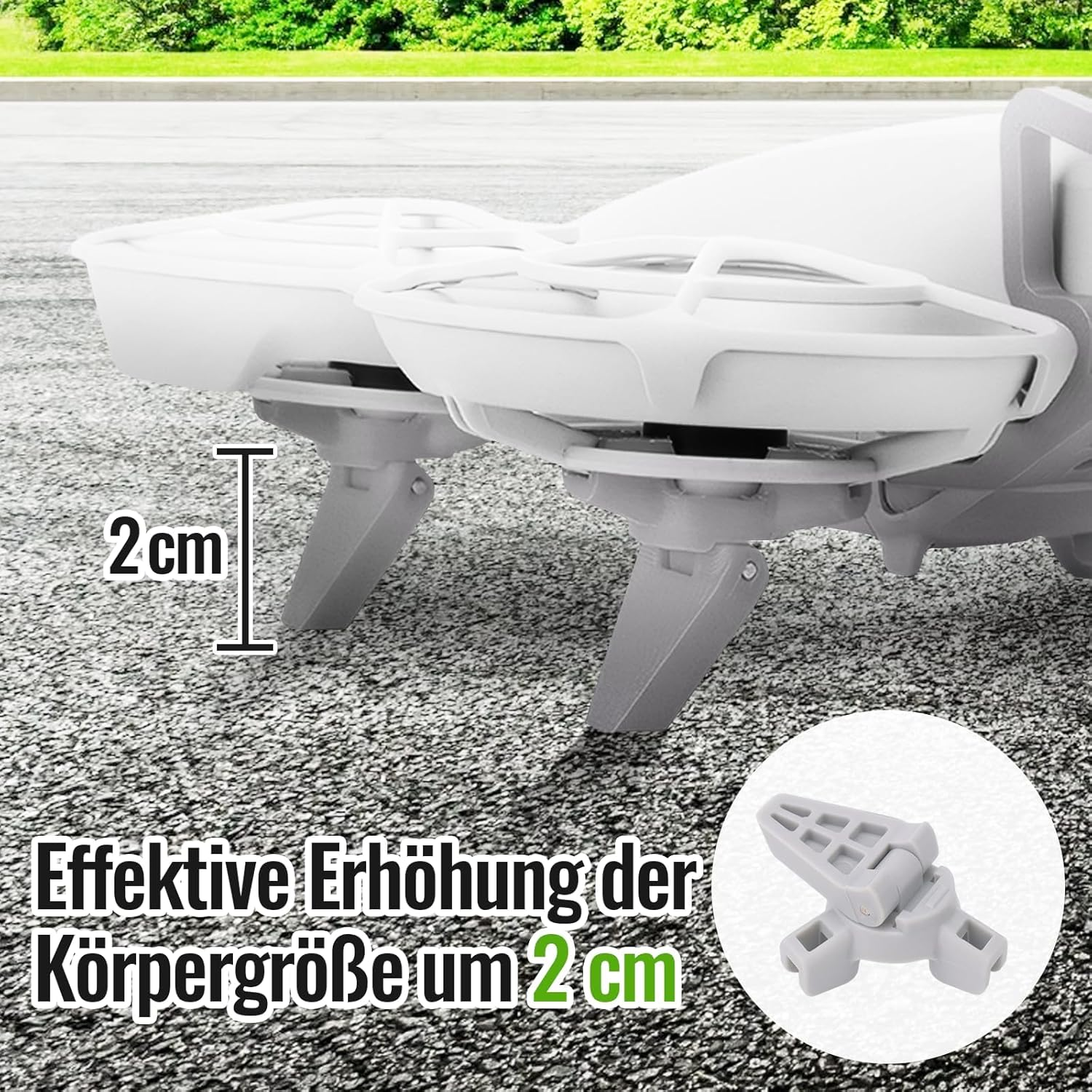 Gimbal Bumper Guard for DJI Neo Accessories, Foldable Booster Stand for Pocket Drone Neo, Grey Bumper and Foldable Stand for Drone Dji Neo Accessories, for Dji Neo Protection image number 2