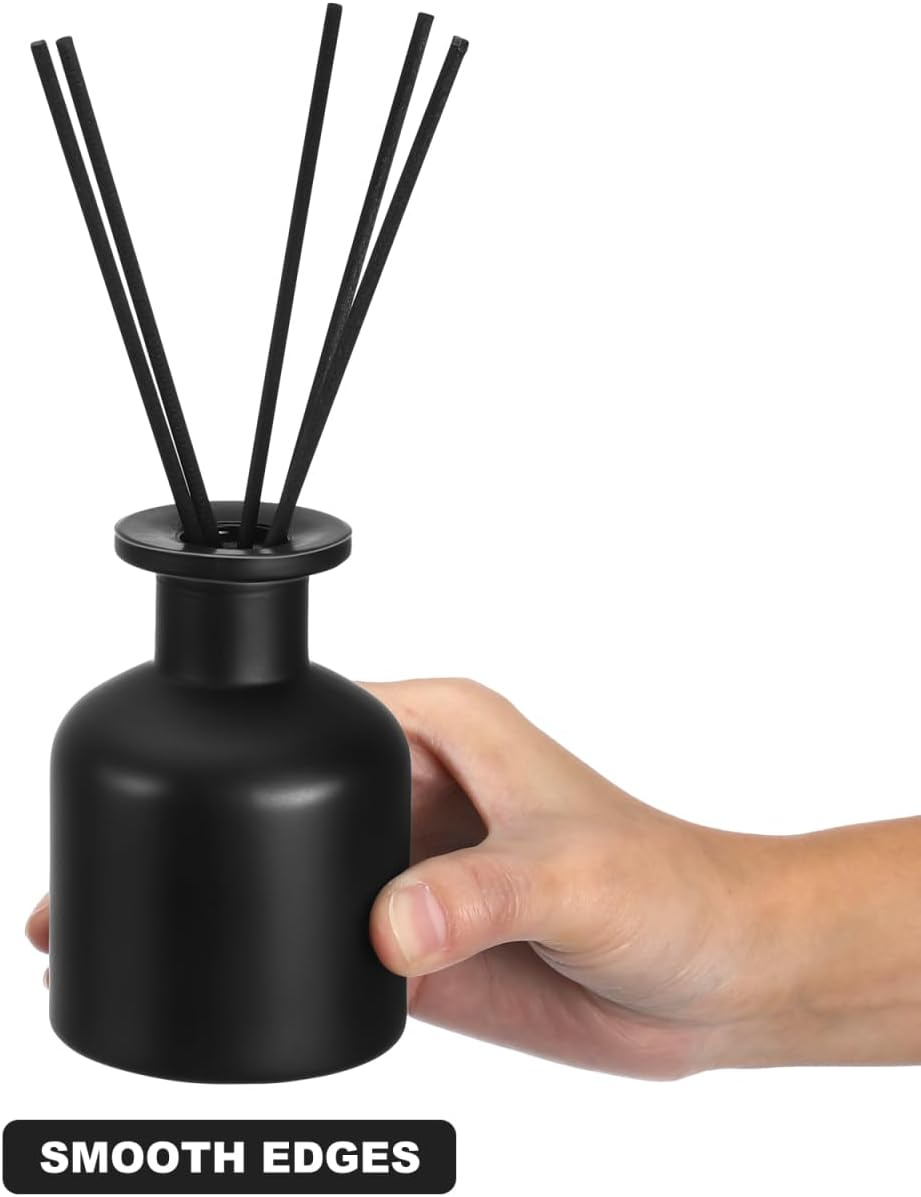 FOMIYES Empty Refillable Glass Diffuser Bottle Diffuser Jars 2Pcs 150Ml Essential Oils Storage Container Fragrance Accessories for DIY Replacement Reed Diffuser Sticks Crafts Decor image number 4