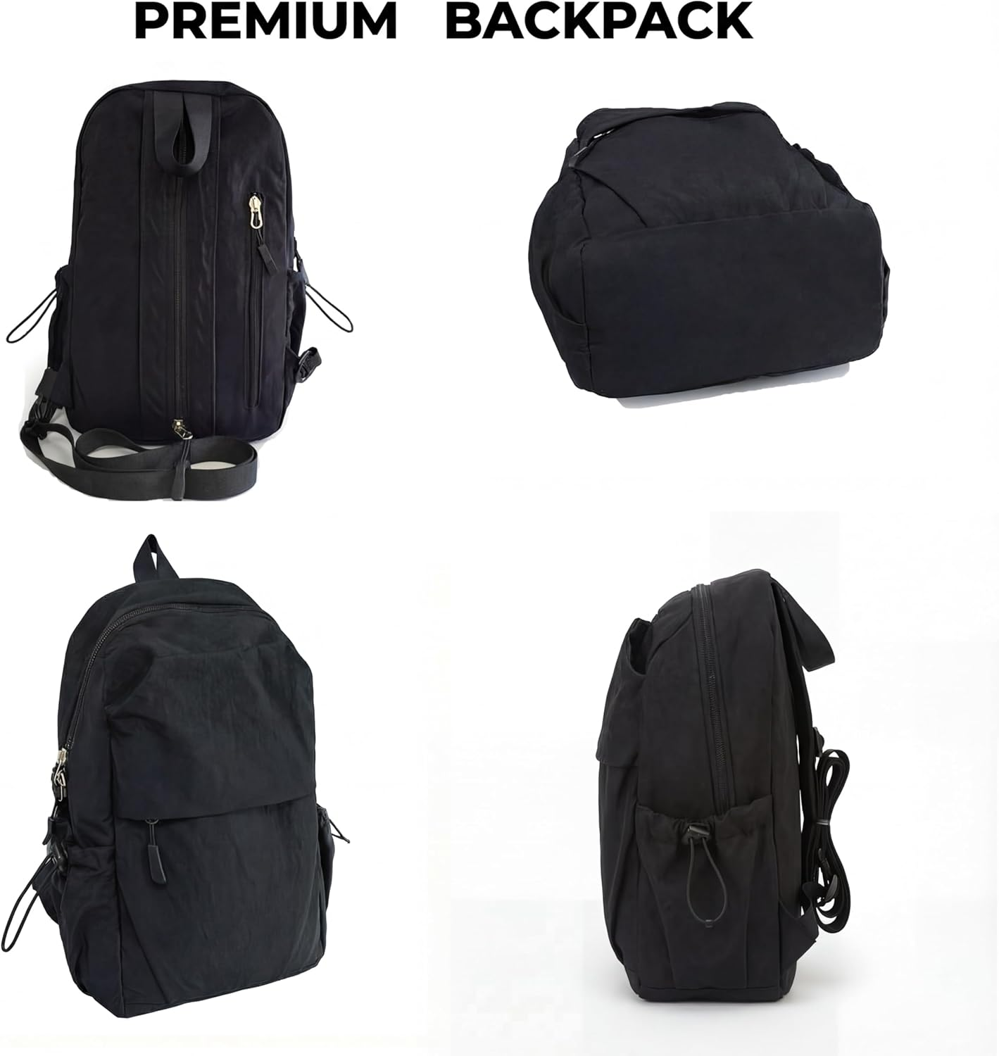 Small Sling Backpack, Lightweight Water Resistant Convertible Crossbody Chest Bag for Travel and Hiking, Fits 10 Inch Laptop image number 4