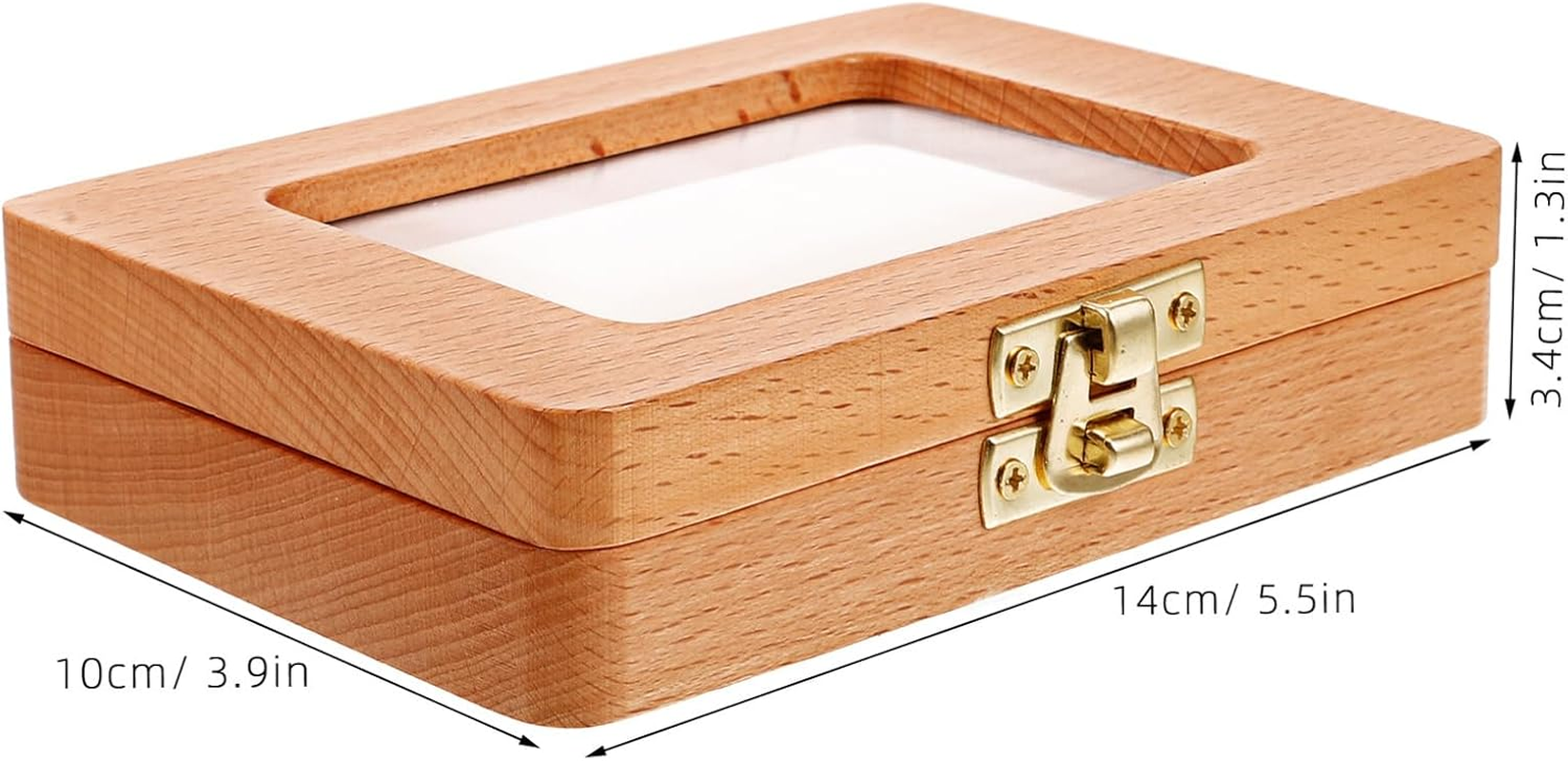 UPKOCH Wooden Tooth Box for Baby Keepsake First Tooth Organizer Case for Boys and Girls Sturdy and Lightweight Japanese-Style Frame Infant Hair Saver image number 5