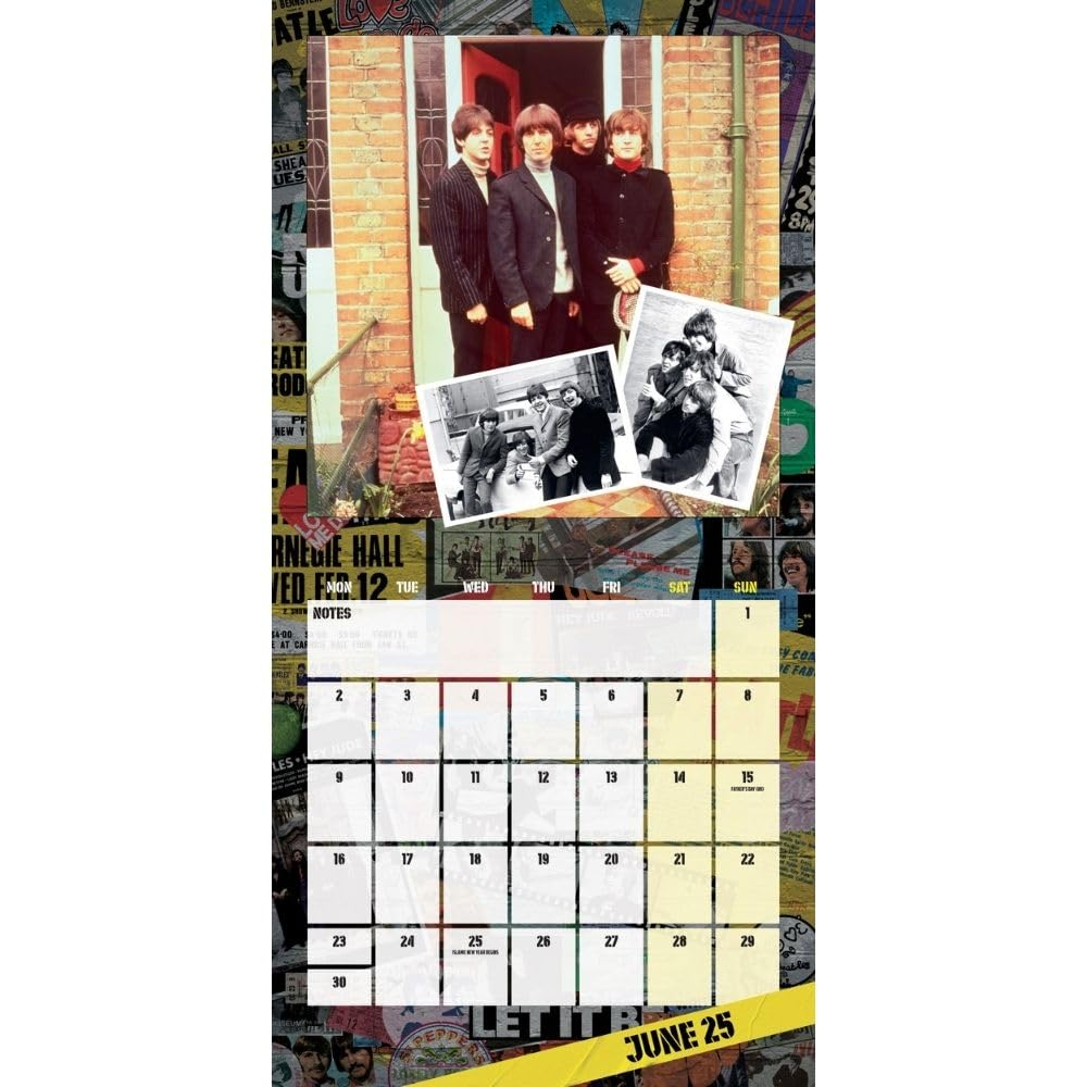 Official the Beatles Square Calendar 2025 image number 3