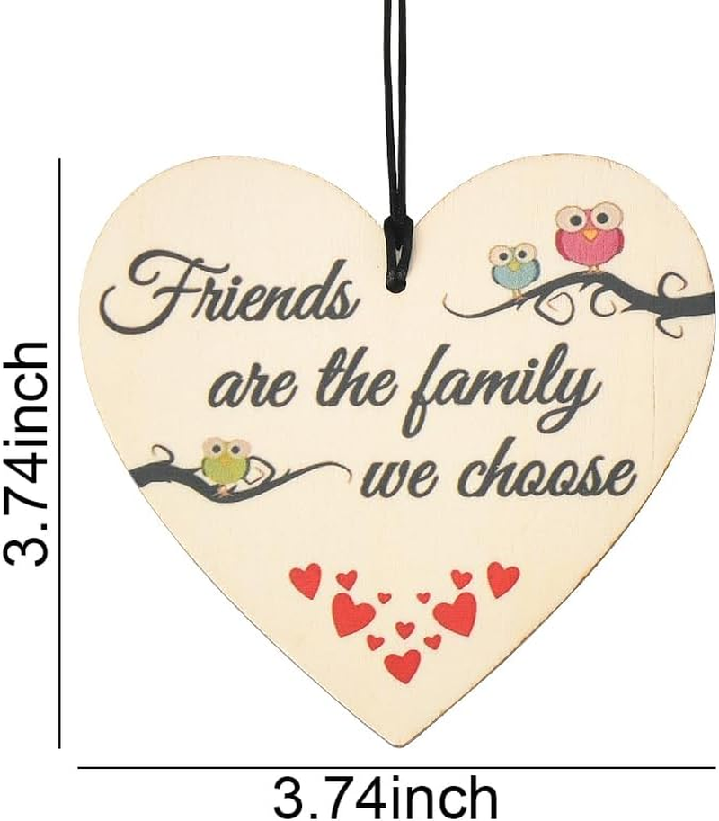 Best Friend Gift Ornaments for Women Girls BFF Friendship Ornament, Bestie Birthday Gifts, Female Friends Themed Party Decorations, Hanging Wall Decor Sign Plaque image number 3