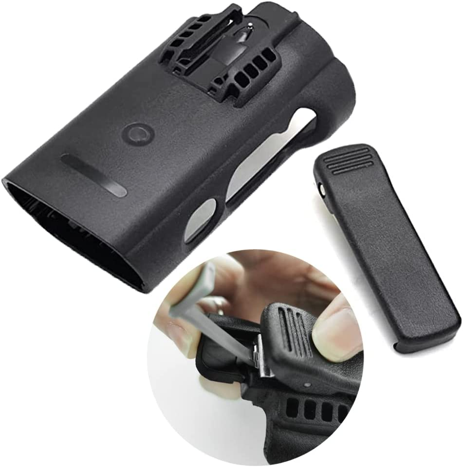 Holster for Motorola APX 6000 APX 8000 PMLN5709 PMLN5709A Radio Holder Carry Case with Belt Clip Models 1.5, 2.5 and 3.5 (Black 1PACK) image number 1