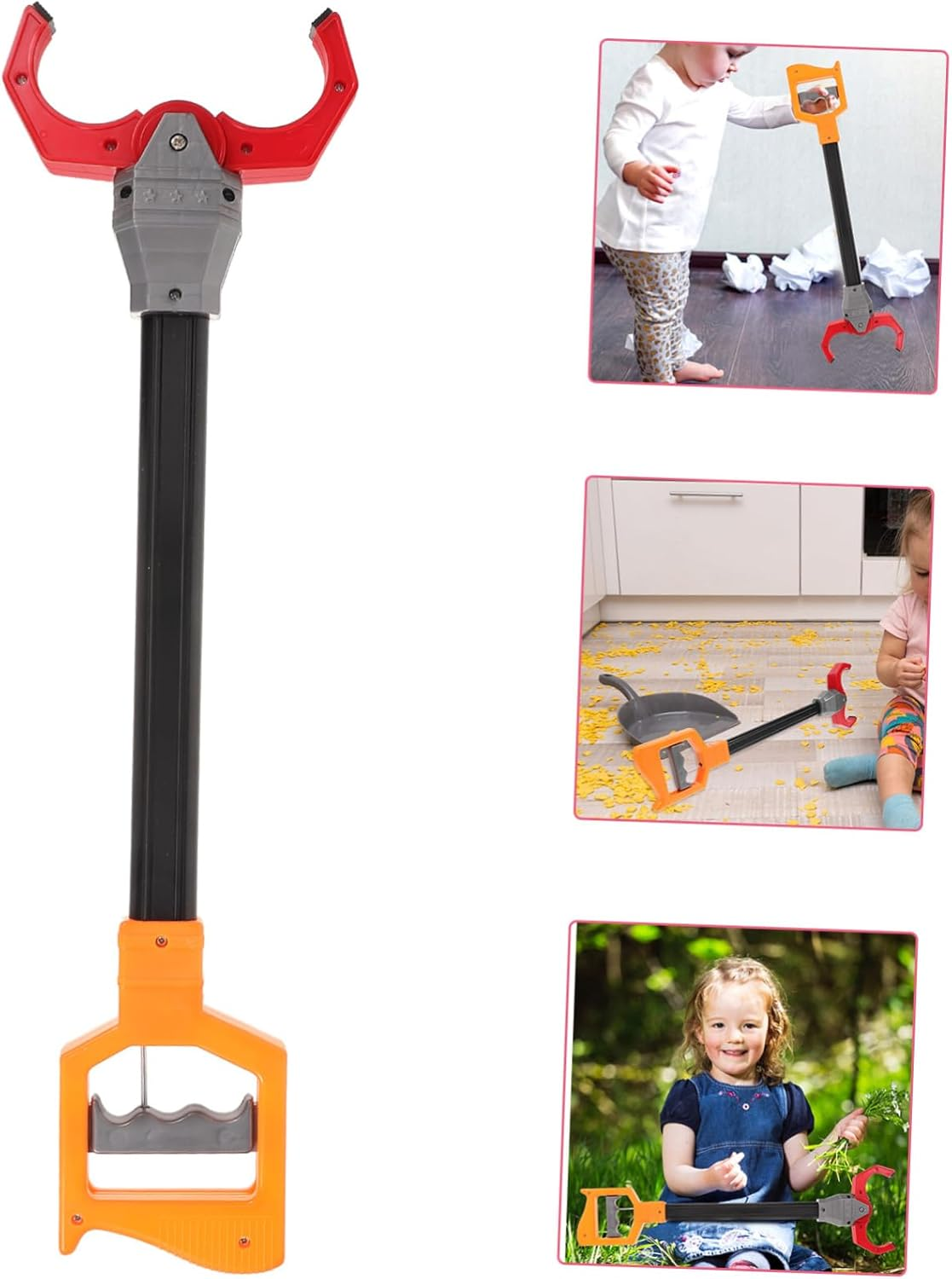 Kisangel Large Trash Picker Waste Paper Grabber Clamp Family Friendly Litter Picker Random Color image number 2