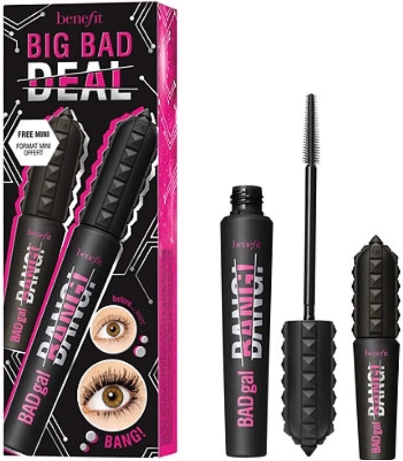 Benefit Cosmetics Badgal Bad Gal Bang Full Size plus Mini 2 Piece Set