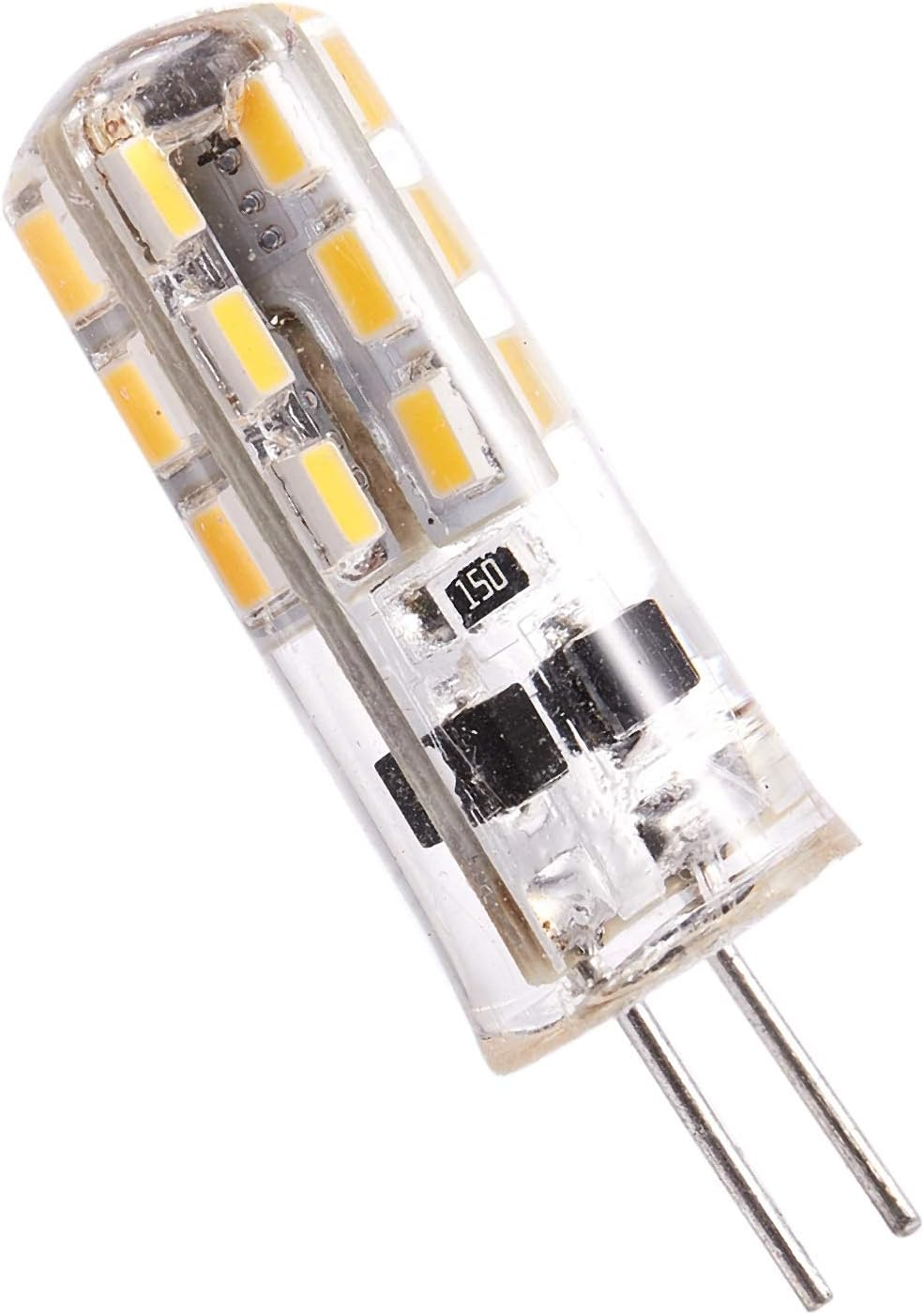 Aswalling G4 LED Spot Light Bulb Lamp 1.5W 24 SMD 3014 Warm White 12V DC image number 1