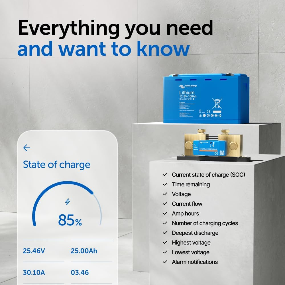 Victron Energy Smartshunt IP65 1000 Amp Battery Monitor (Bluetooth)