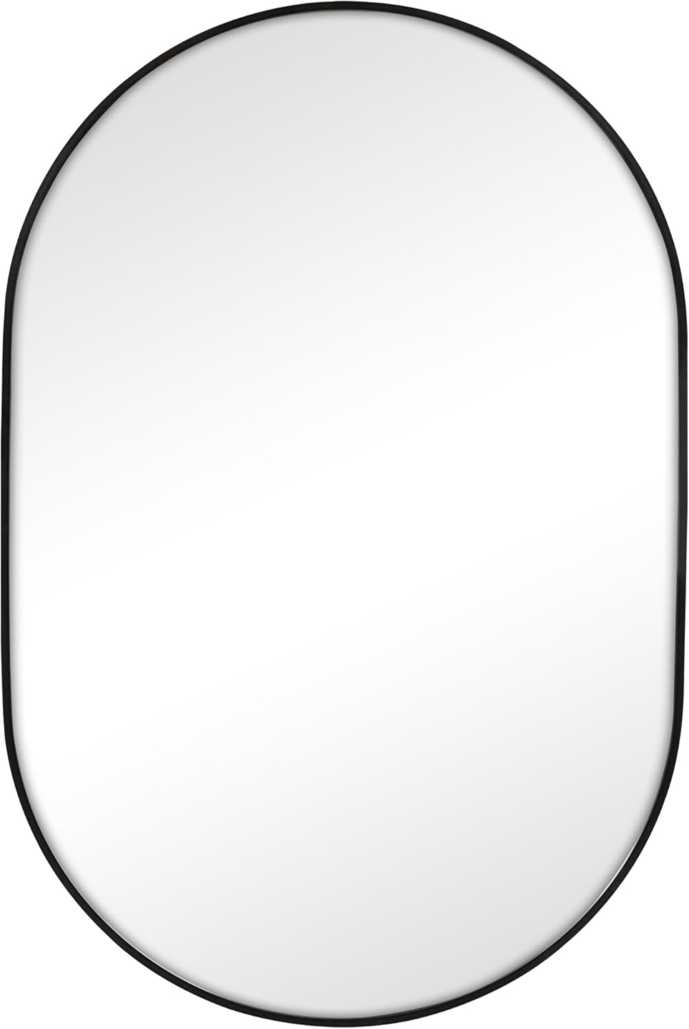 Cooper & Co. Zoe 90Cm Oval Aluminium Mirror Black