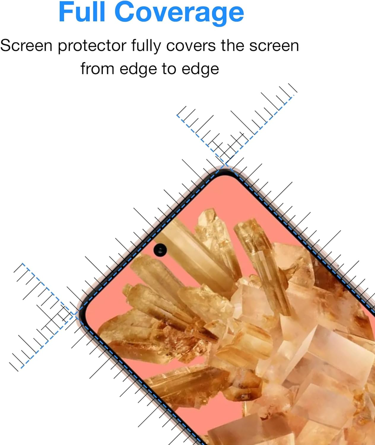 MEZON [3 Pack] Google Pixel 8 (6.2") Premium Hydrogel Clear Edge-To-Edge Full Coverage Screen Protector Film (Pixel 8, Hydrogel) image number 4