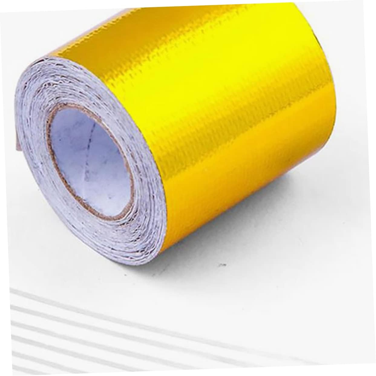 10M Heat Resistant Aluminium Foil Tape 5Cm Wide Fireproof Adhesive Seal Tape for Automotive Exhaust Insulation and Industrial Duct Repairs image number 1