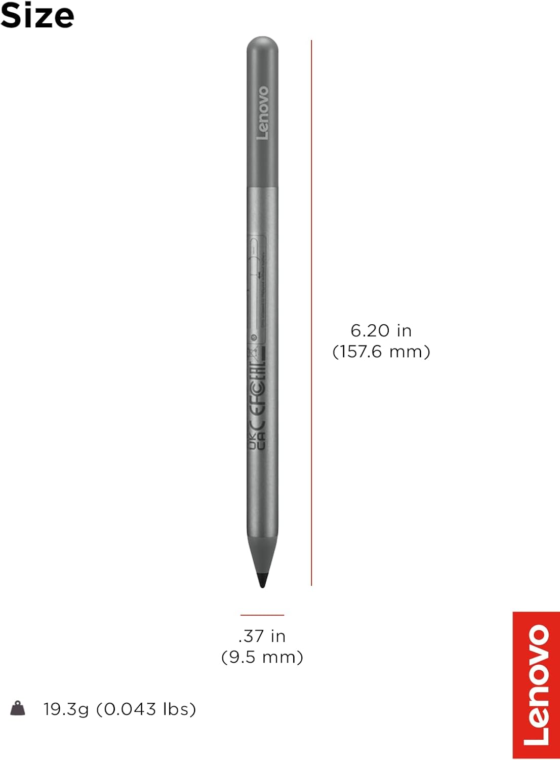 Lenovo USI Pen 2 Magnetic, Grey image number 6