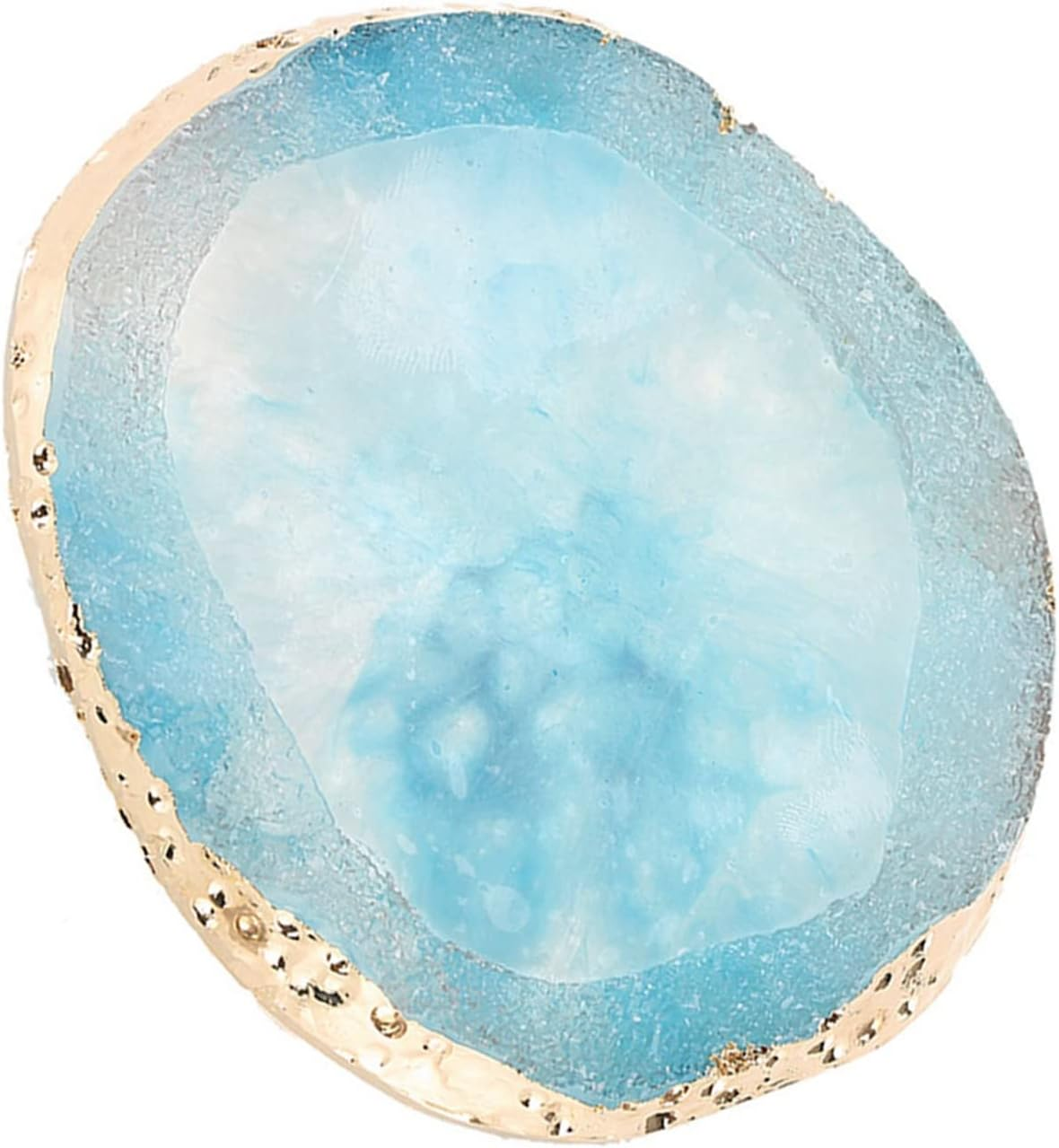 Generic Resin Nail Art Palette Professional Texture Mixing Foundation Lipsticks Color Dish for Manicure Resin Stone Nail DIY Tool Golden for Art Salon (Black)