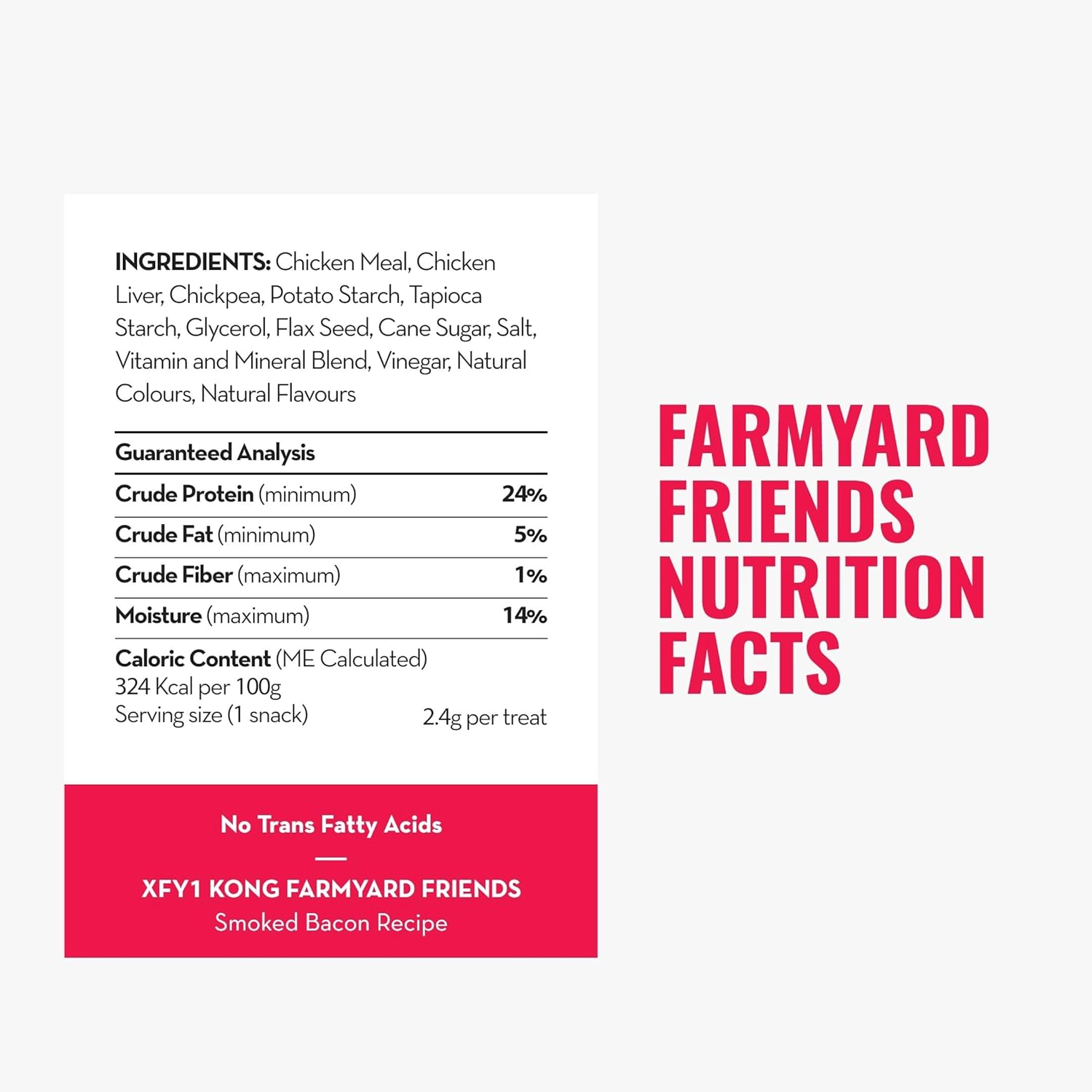 KONG - Farmyard Friends - All Natural Dog Treats (Best Used with KONG Classic Rubber Toys) - Smoked Bacon image number 3