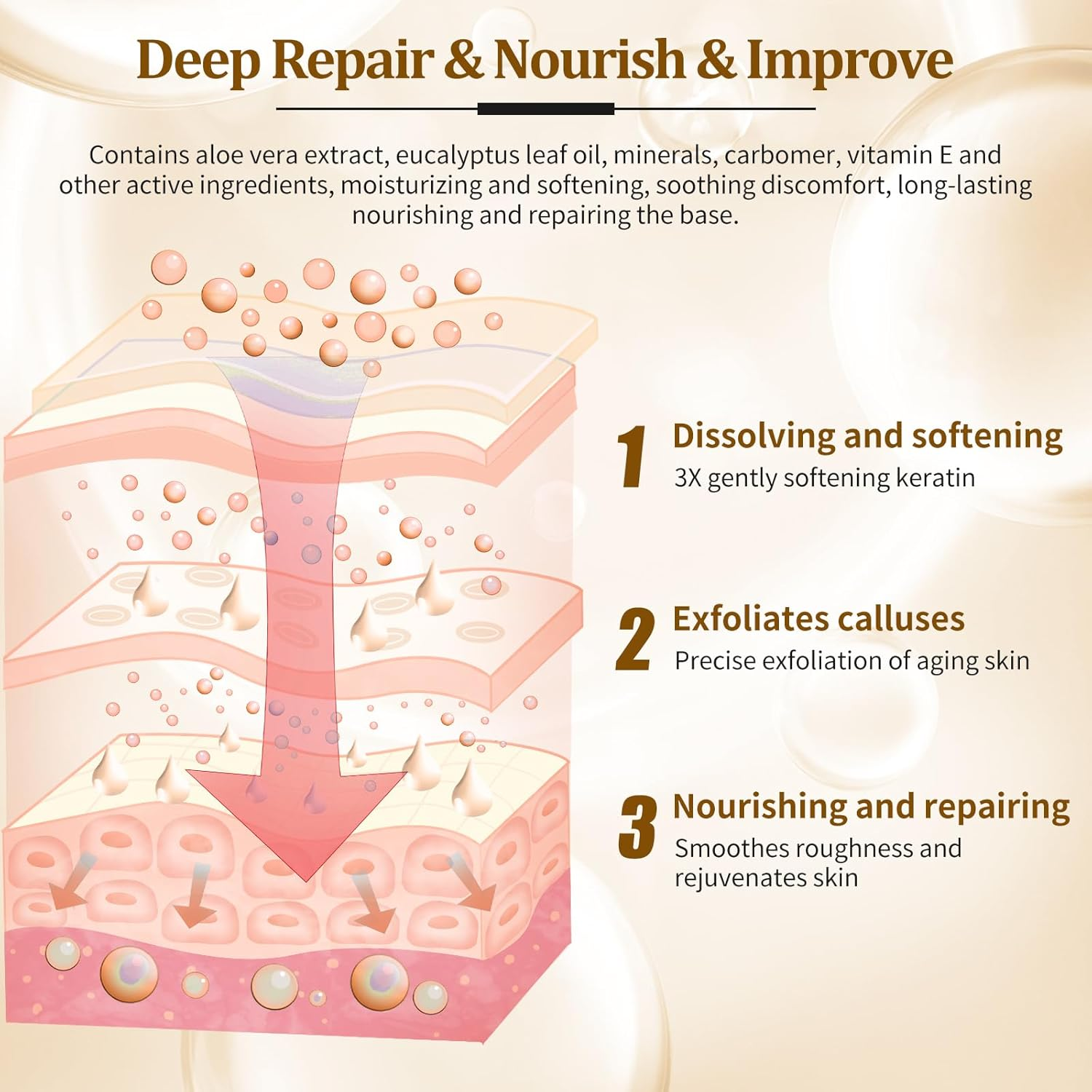 Foot Soak Foot Salt for Foot Care Dry Feet 1 Set (1 Set Gloden Petals)