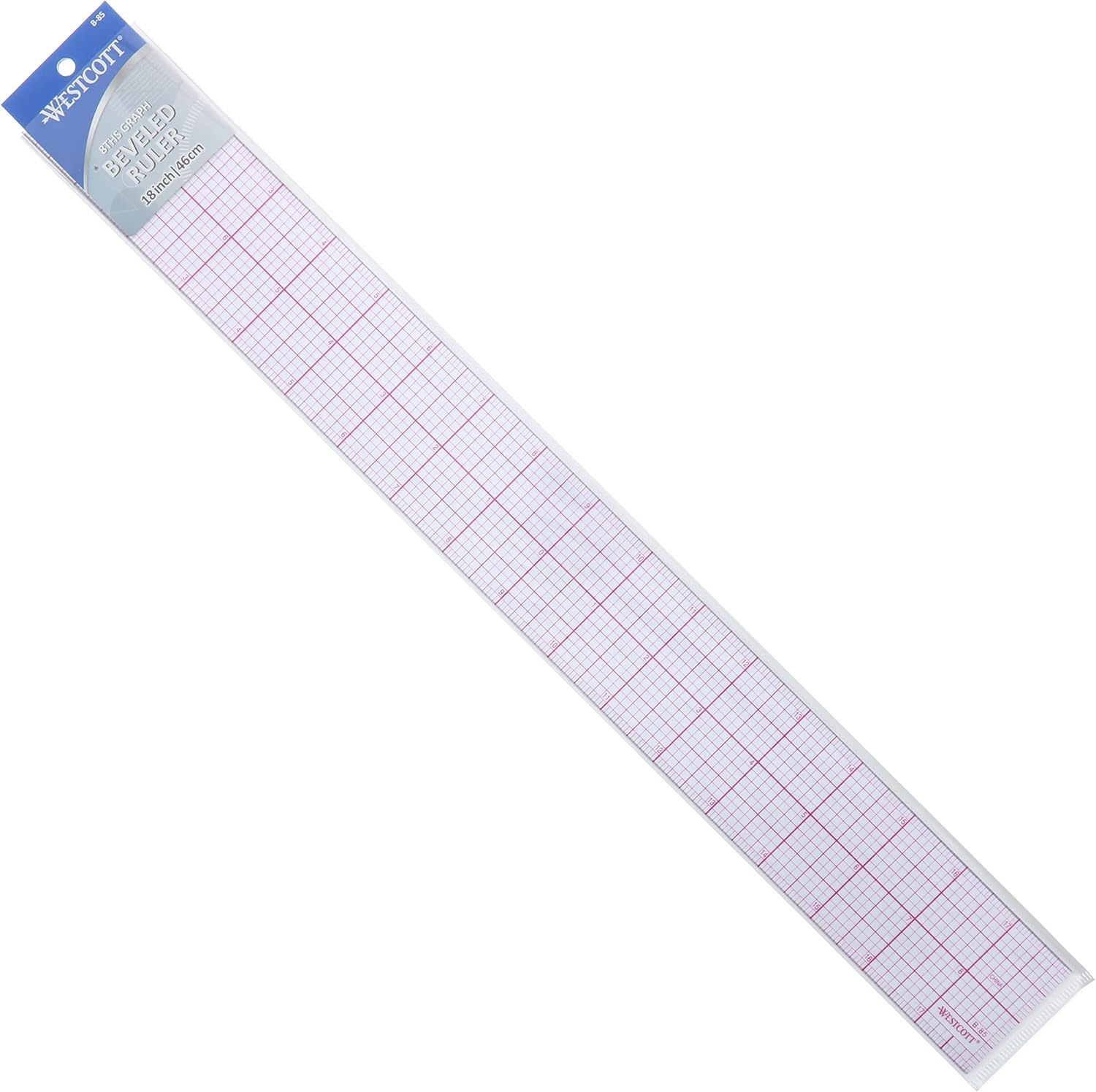Westcott 18" 8Ths Beveled Ruler