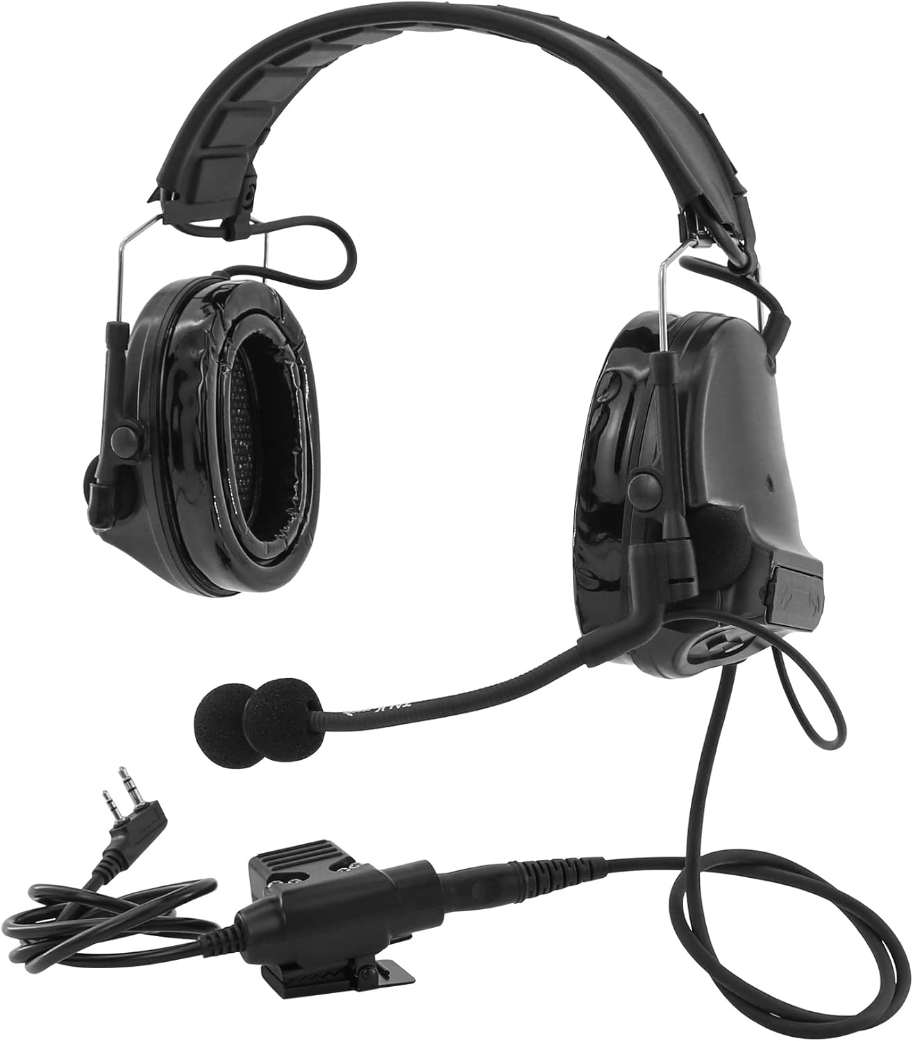 HEARFALCOM Comta III (Comta Ii Headset Upgrade Version) Tactical Airsoft Sports Noise-Cancelling Pickup Silicone Earmuffs Shooting Headset (BK) - Cb image number 5