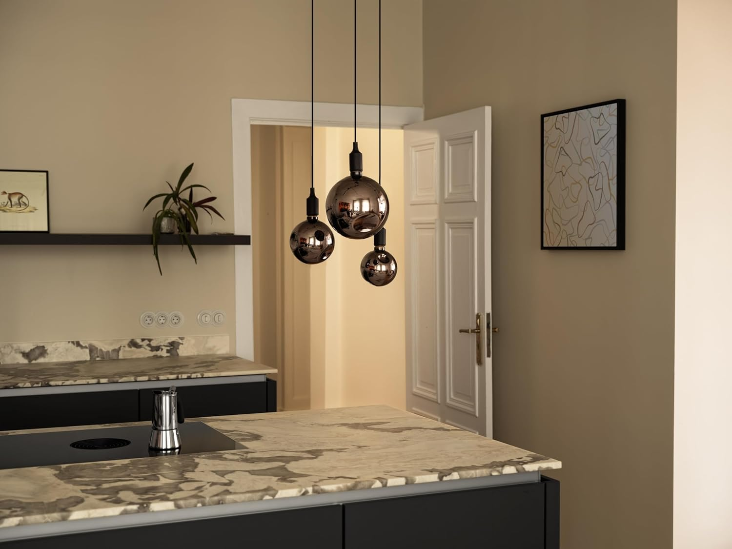 OSRAM Decorative LED Lamp in Electric Glass in Electric Glass Large Black image number 2