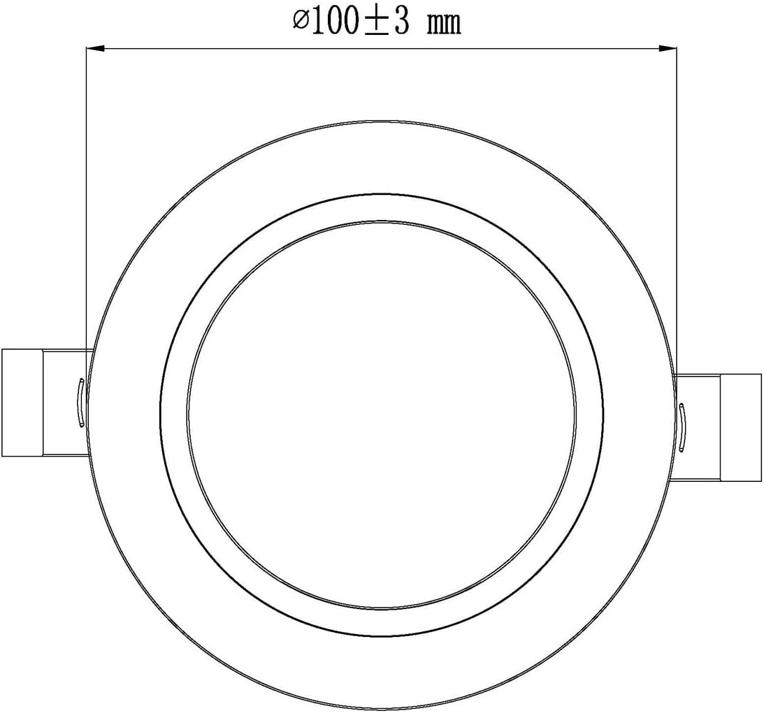 Beacon Lighting Infinity Mini LED Recessed Colour Switch 85Mm Cut Out Downlight in White image number 3