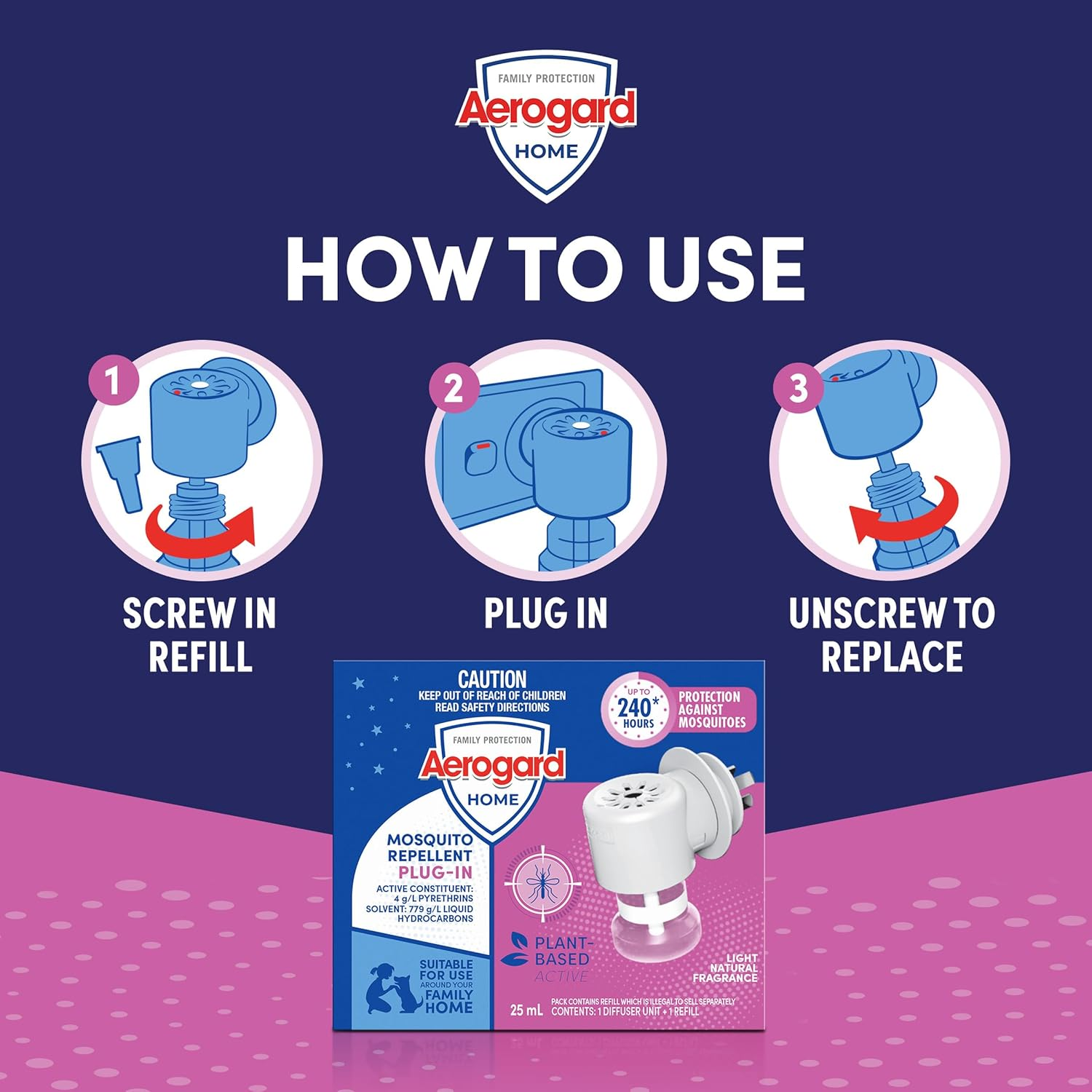 Aerogard Home Mosquito Repellent Electric Plug-In 25Ml image number 4