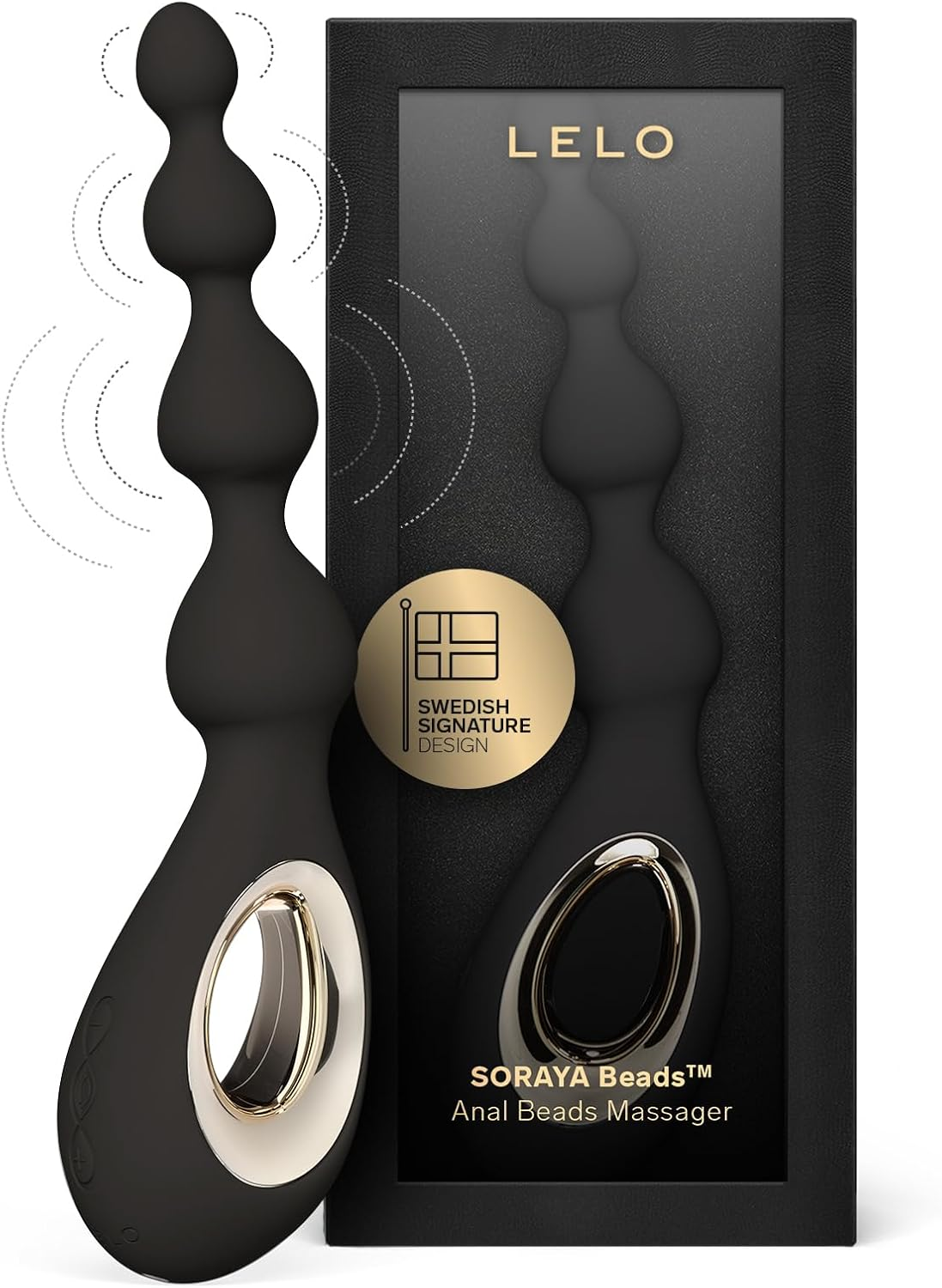 LELO SORAYA Beads Vibrating Anal Beads Massager with Bow-Motion Technology and 8 Vibrating Patterns, Adult Anal Toys, Violet Dusk