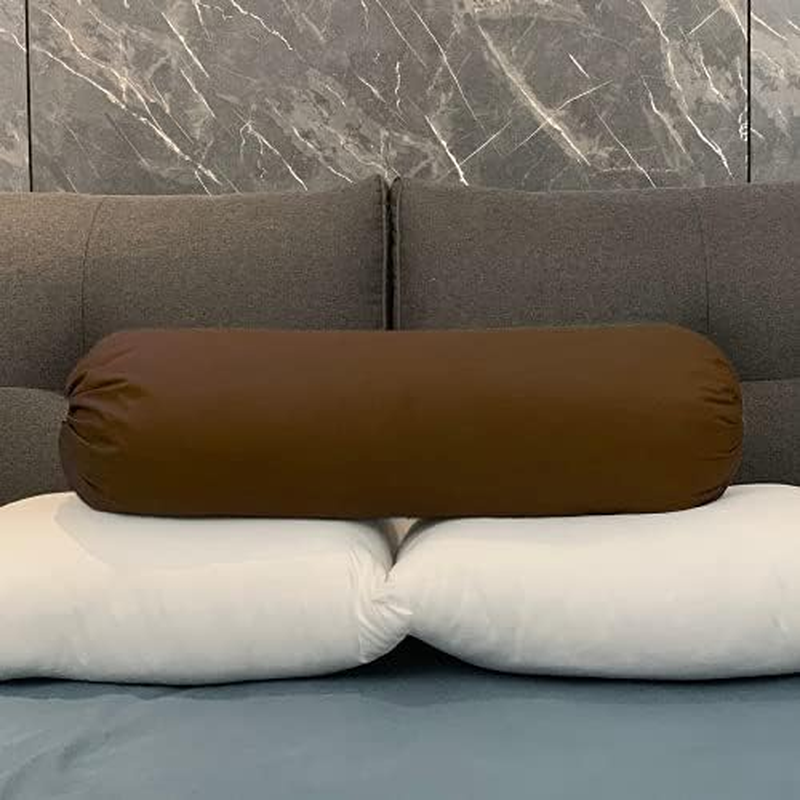 Flew Eco Luxury Bolster Pillow Cover Bolster Pillow Case Soft 35Cm X 105Cm (Toffee) image number 2