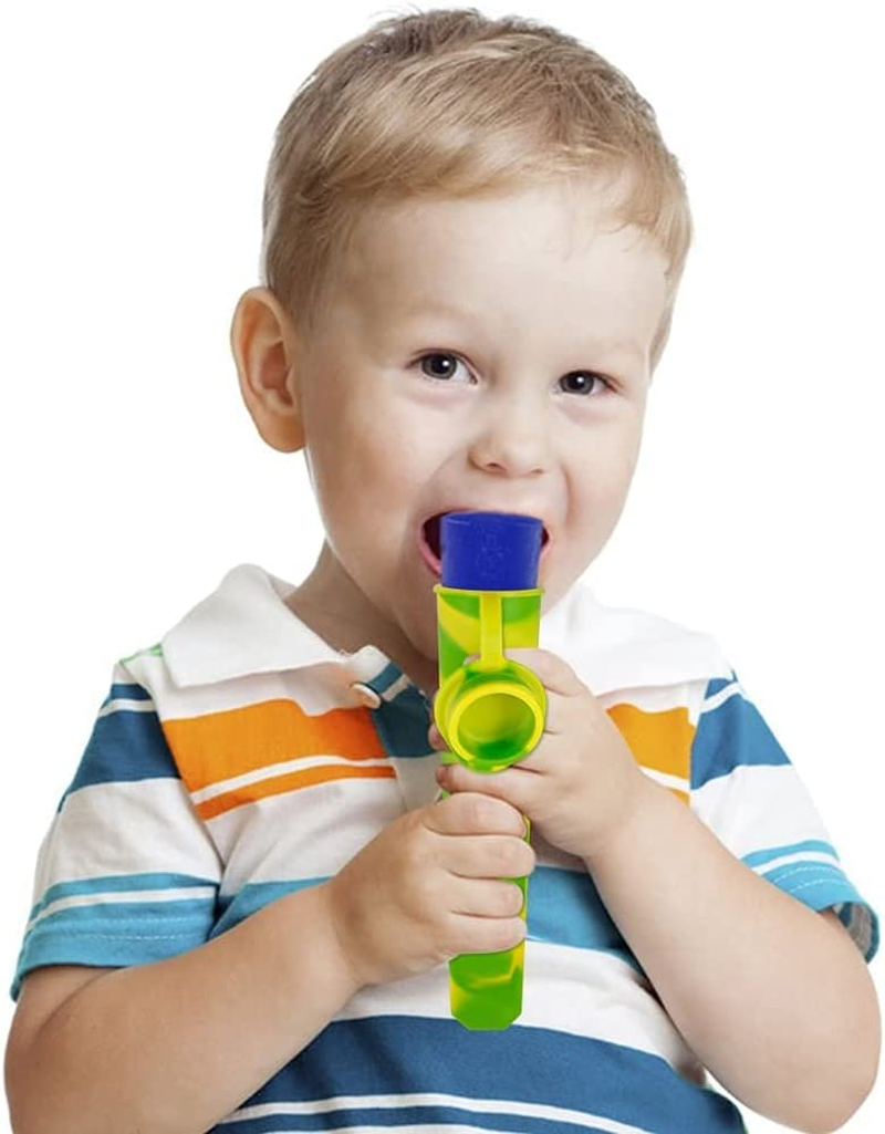 Worldtree Silicone Ice Pop Molds Set of 6, Mold Colored Rainbow Swirl Ice Popsicle Mold Maker with Attached Lids. (Asorted Color) image number 3