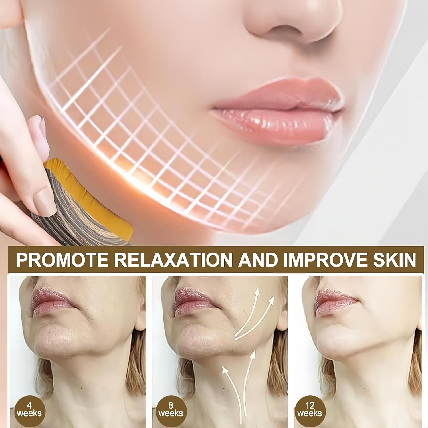 Lymphatic Contour Face Brush Face Sculpting Tool Dry Brush Massager Lymphatic Drainage Suction Cup image number 4