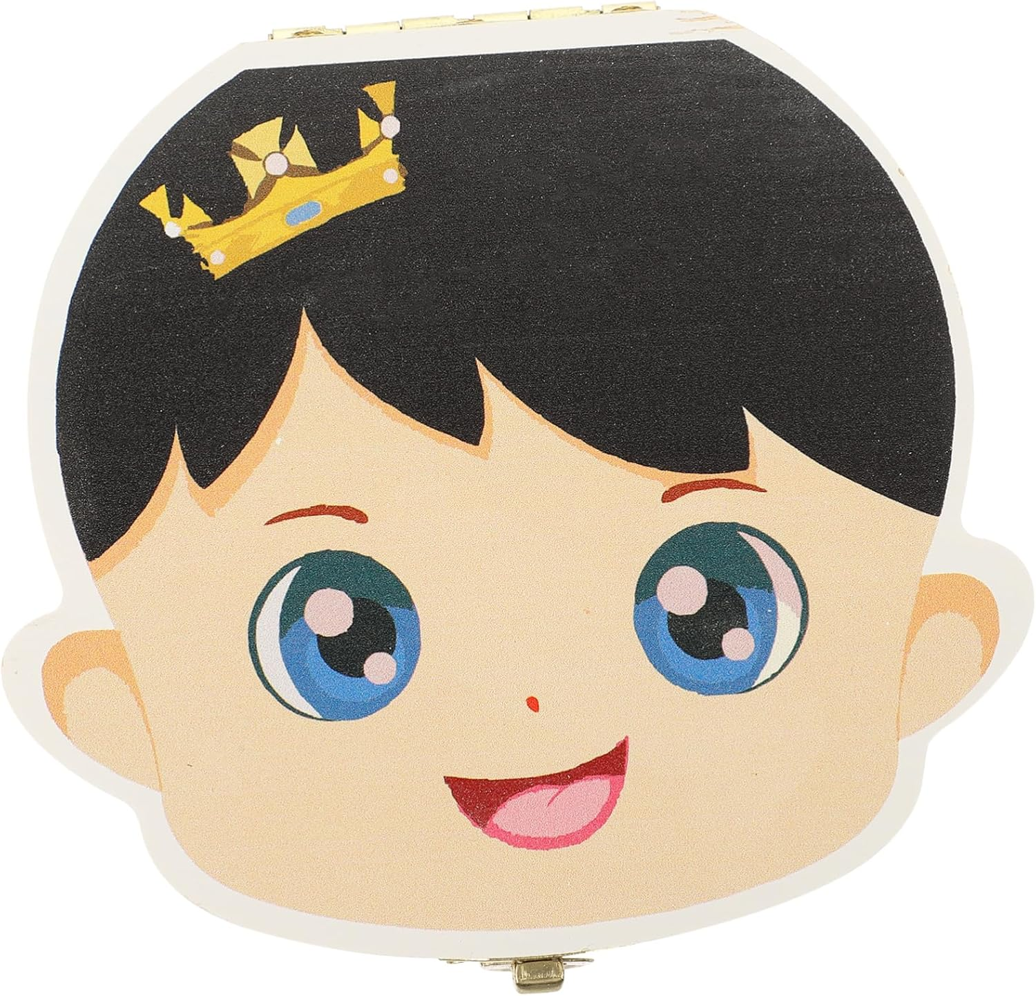 Sosoport Tooth Preservation Collection Box for Boys and Girls Wooden Boy Girl Teeth Saver Colorful Cartoon Design and Keepsakes image number 5