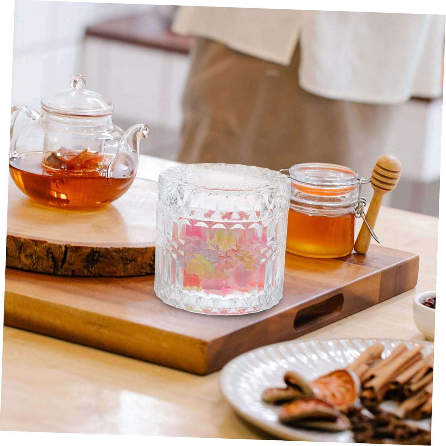 OKUMEYR Glass Storage Jar for Candy Jar and Snack Holder for Home Kitchen Party image number 6