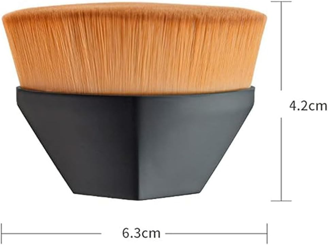 Face Makeup Brush Foundation Blush Brushes Kabuki Magic High-Density Brush Multifunctional Base Makeup Brush Tool (2Pcs,Bk+Gr) image number 3