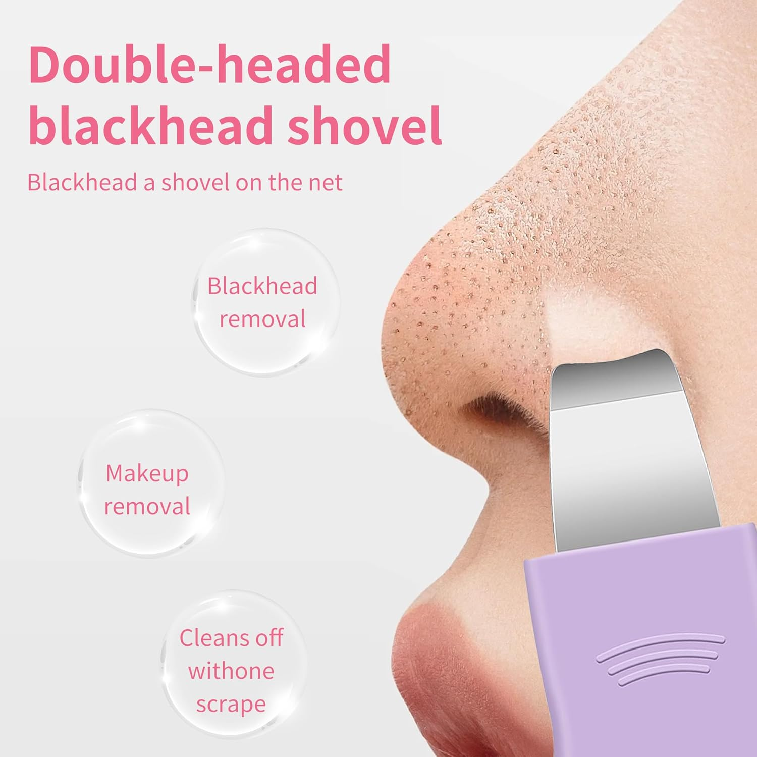 Silicone Blackhead Remover Tool and Pore Cleansing Brush, 5Pcs Face Scrubber Set with Facial Cleansing Brush, Face Mask Applicator, Deep Pore Scraper Kit for Women and Men image number 6