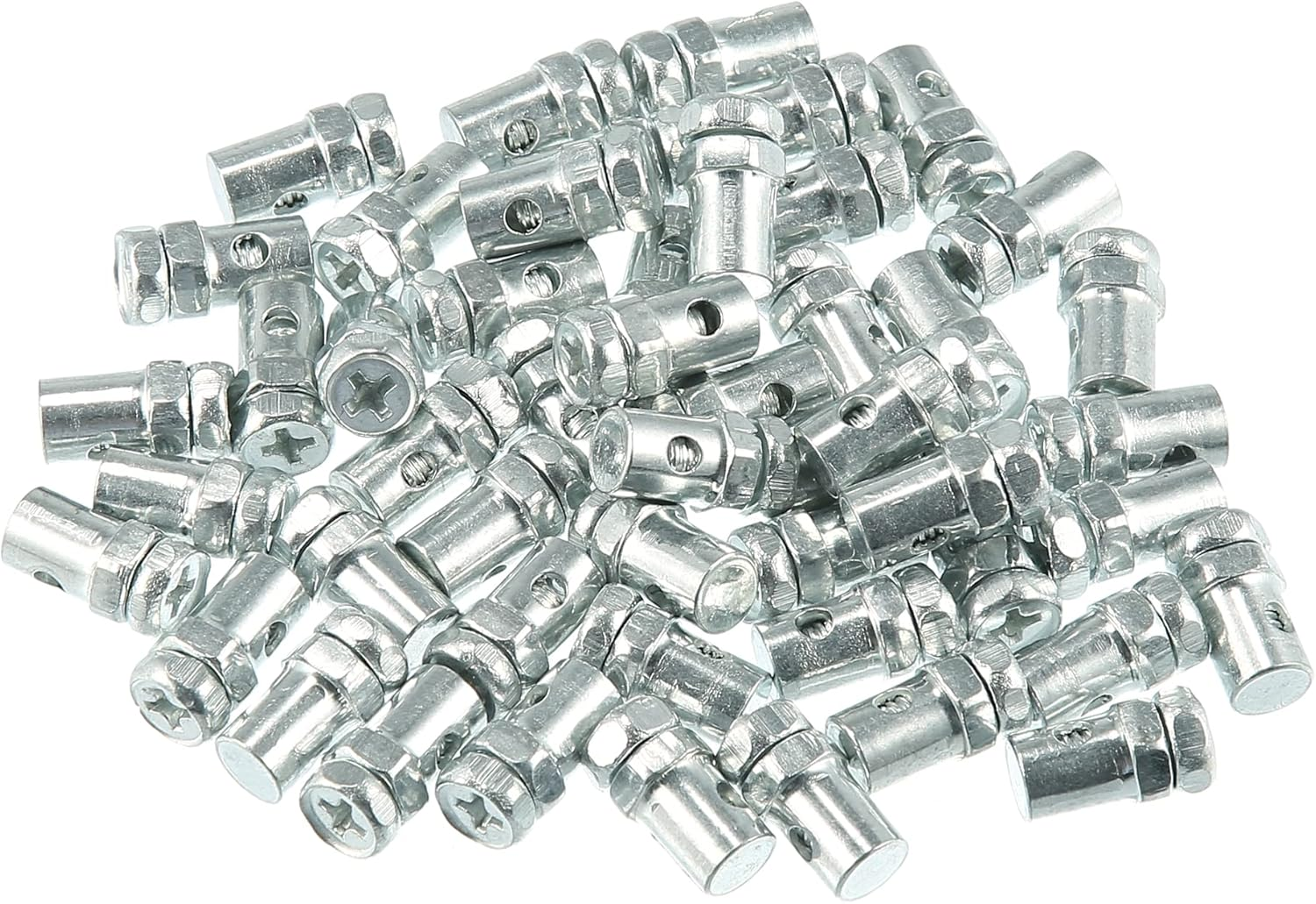 Uxcell 50Pcs 5Mm Thread Dia Brake Cable Wire Solderless Nipple Screw for Motorcycle