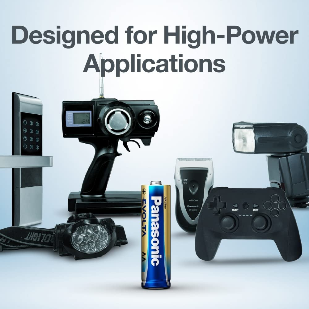 Panasonic Evolta AA Premium Alkaline Batteries, 4-Pack (LR6EG/4B) image number 6