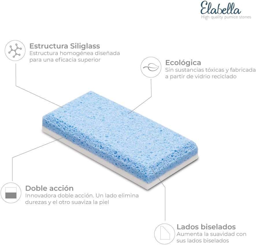 Double Sided Pumice Stone - 2 Pieces - One Layer Removes Skin Hardness, the Other Layer Smooths image number 1