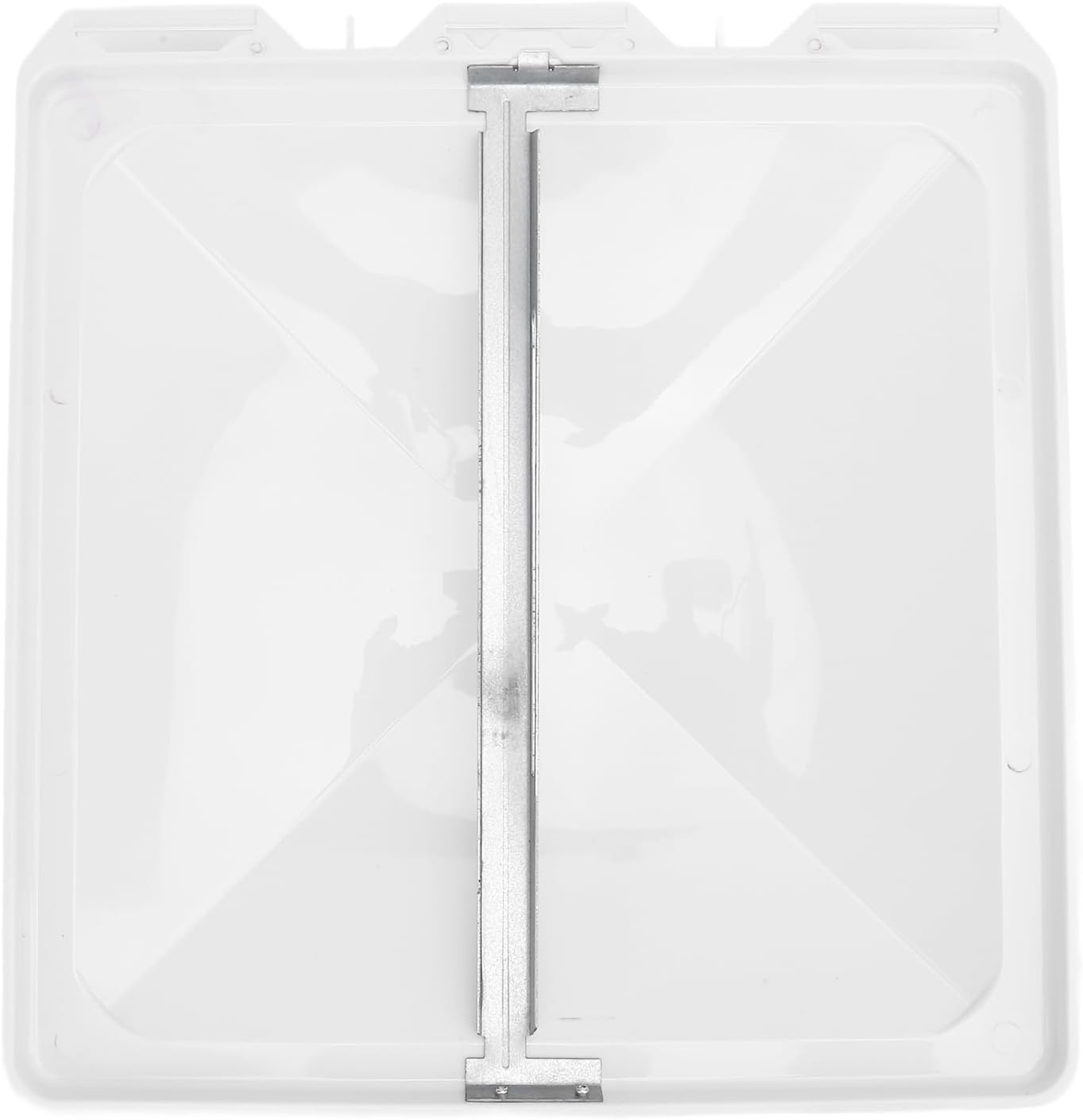 RV Roof Vent Cover, 13 X 13In Universal Vent Lid, Replacement Vent Lid with Center Rod, Exhaust Port Cover for Trailer, Motorhome, Bathroom image number 2