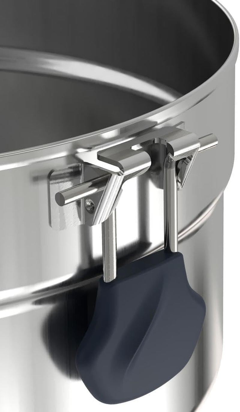 Decathlon MH 500 Stainless Steel Camper'S Non-Stick Cook Set 4 Person Unique Size Dark Grey image number 5