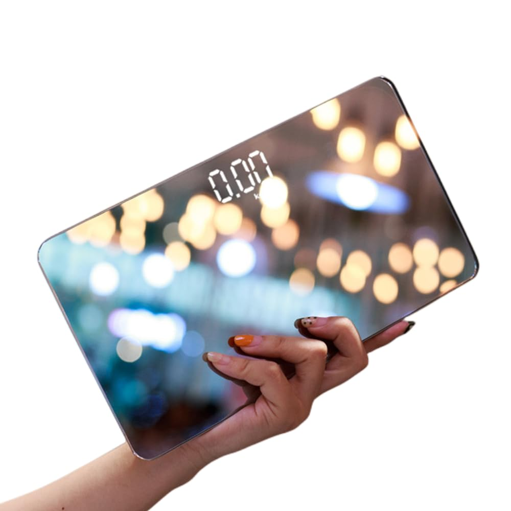 WILD POWER Travel Scale for Body Weight, Rechargeable Portable Weight Scales Digital Bathroom Mirror Scale Mini Electronic Scale for Personal Health, Body Tape Measure Included image number 4