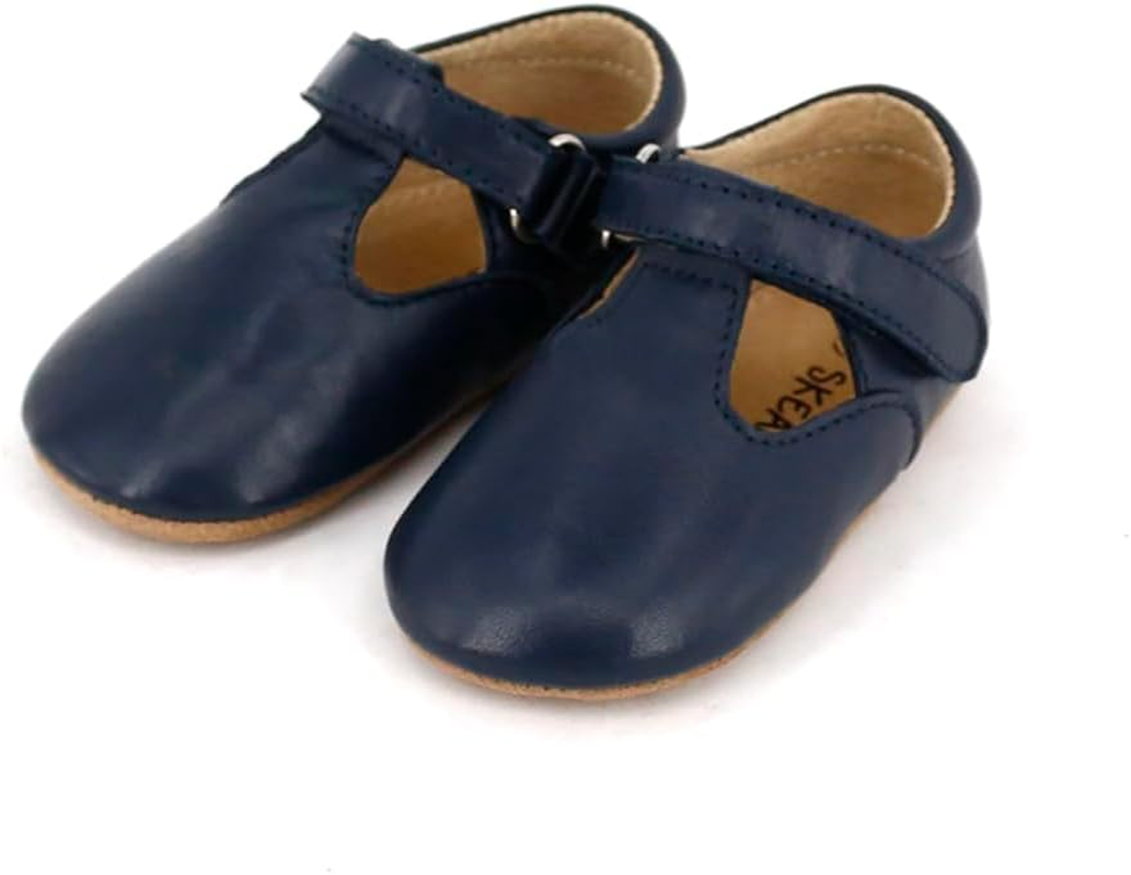 SKEANIE Pre-Walker Leather T-Bar Shoes image number 4